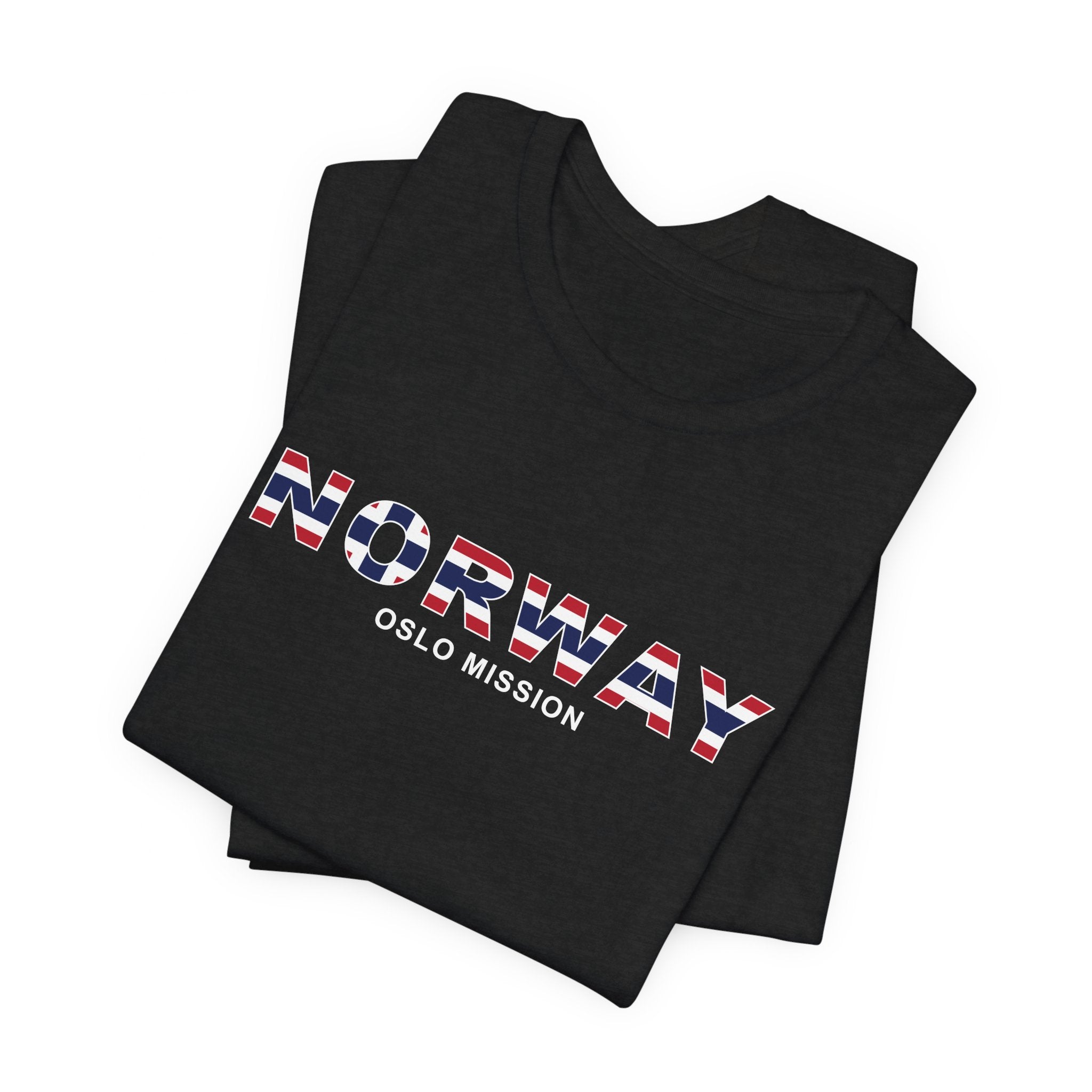 Norway Oslo Mission Flag Title T-shirt - Mission Wishlist - LDS Missionary Gift Store