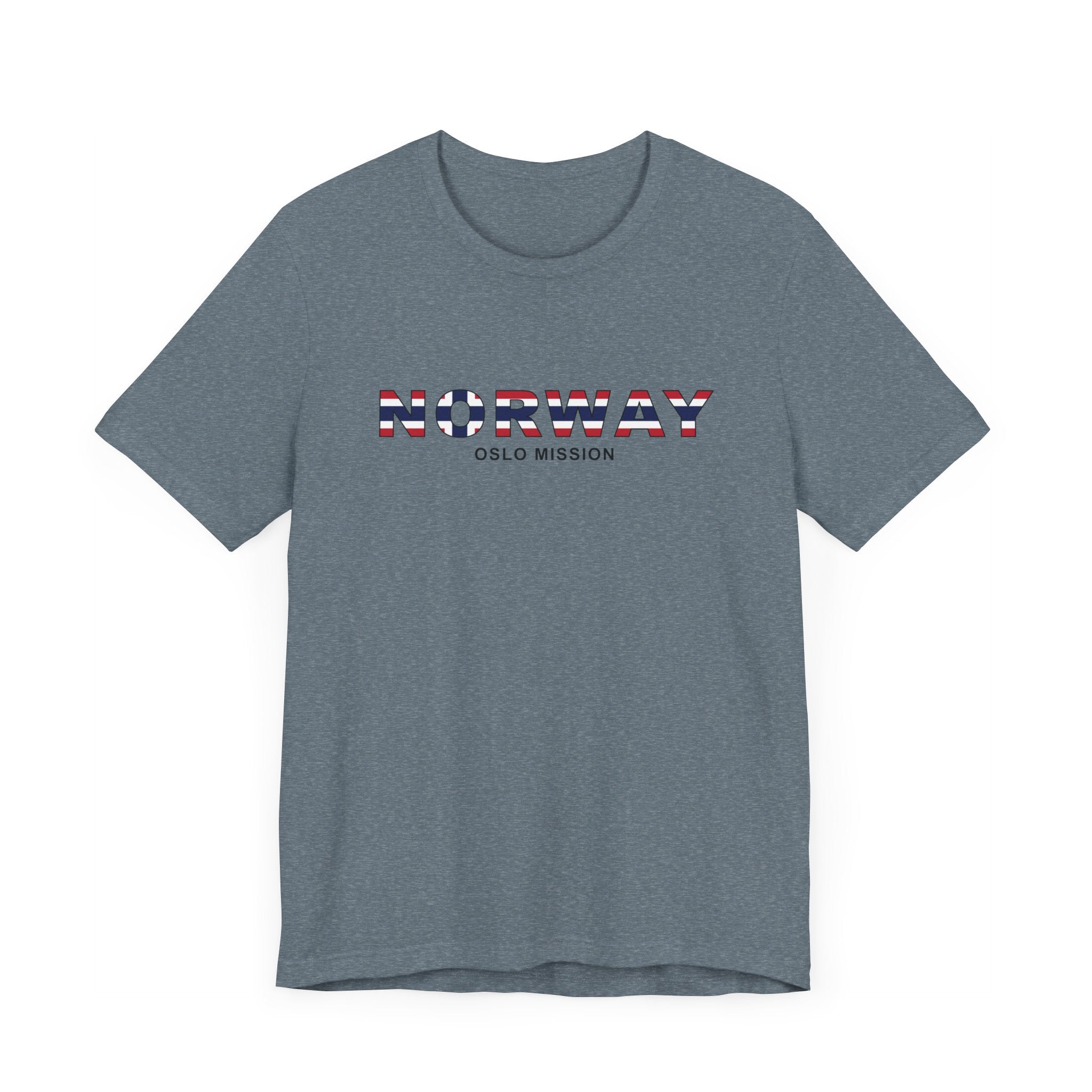 Norway Oslo Mission Flag Title T-shirt - Mission Wishlist - LDS Missionary Gift Store