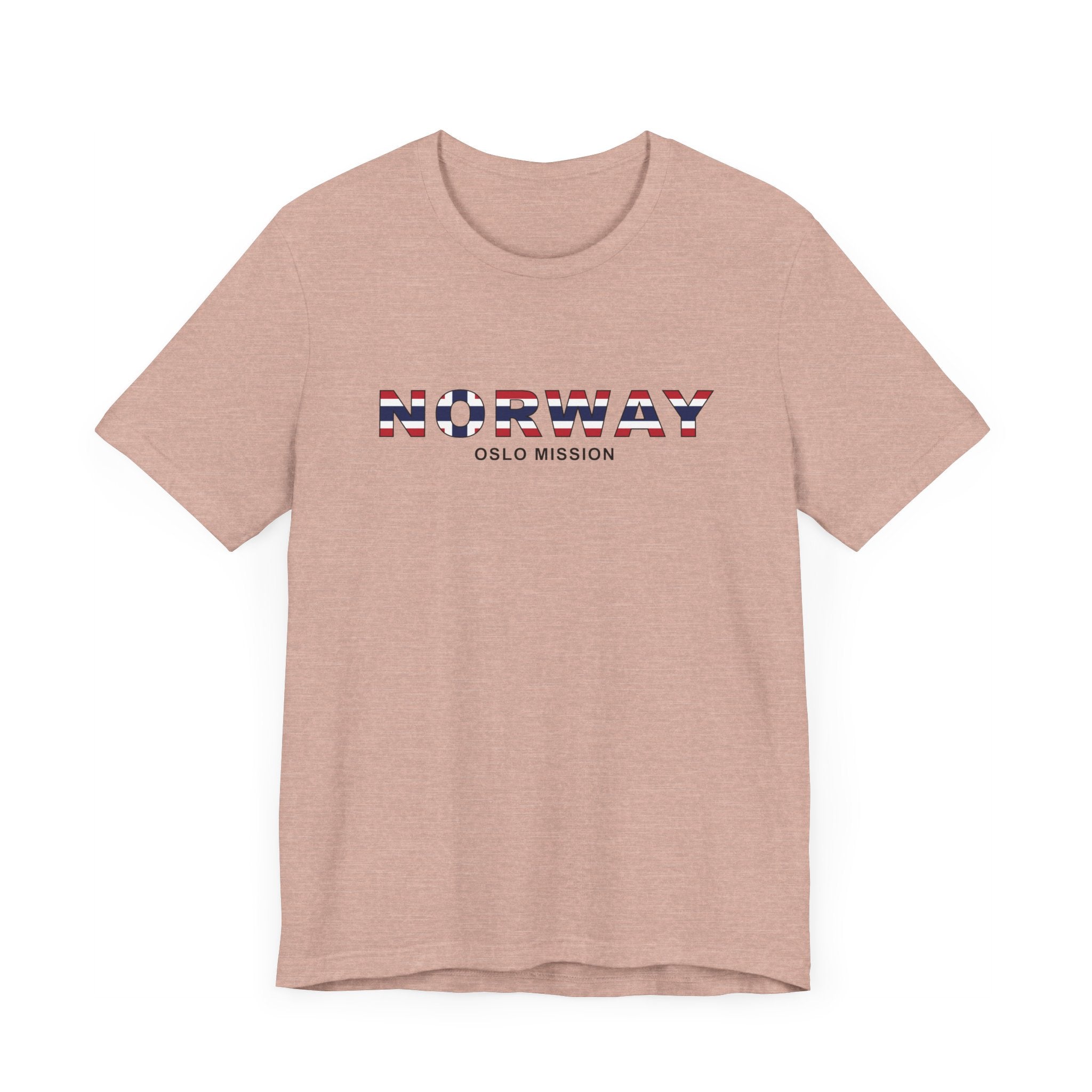 Norway Oslo Mission Flag Title T-shirt - Mission Wishlist - LDS Missionary Gift Store