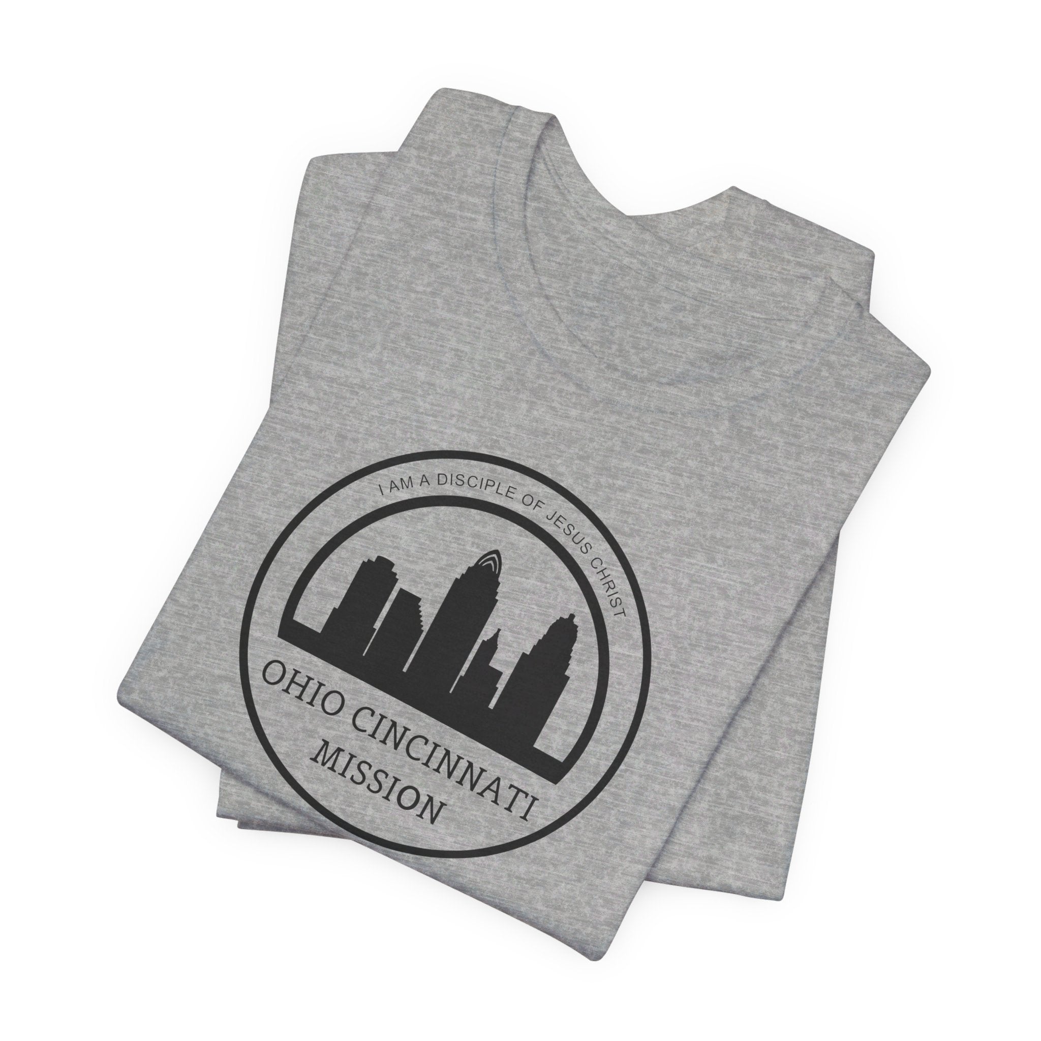 Ohio Cincinnati Mission Circular Monochrome Logo T-Shirt - Mission Wishlist - LDS Missionary Gift Store