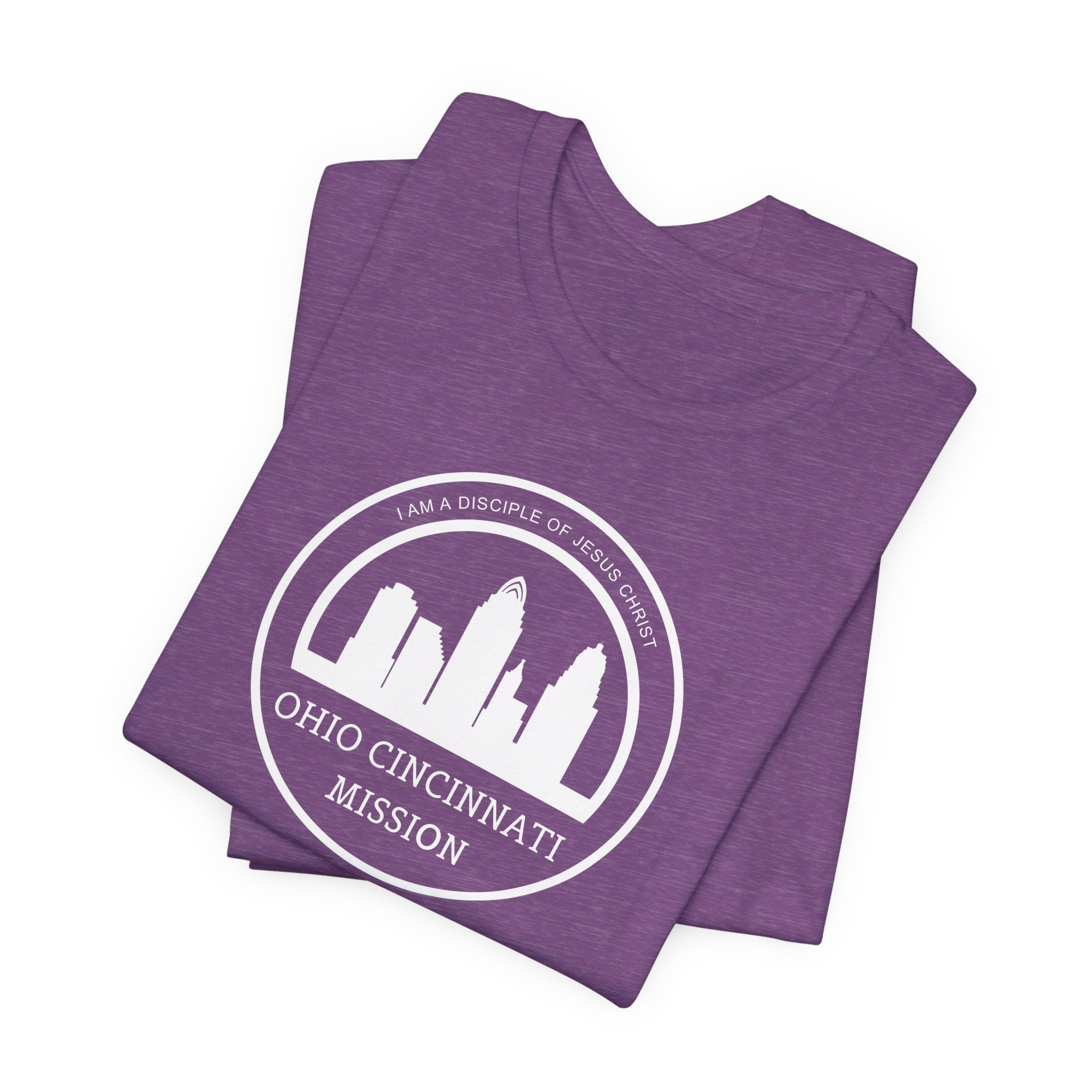 Ohio Cincinnati Mission Circular Monochrome Logo T-Shirt - Mission Wishlist - LDS Missionary Gift Store