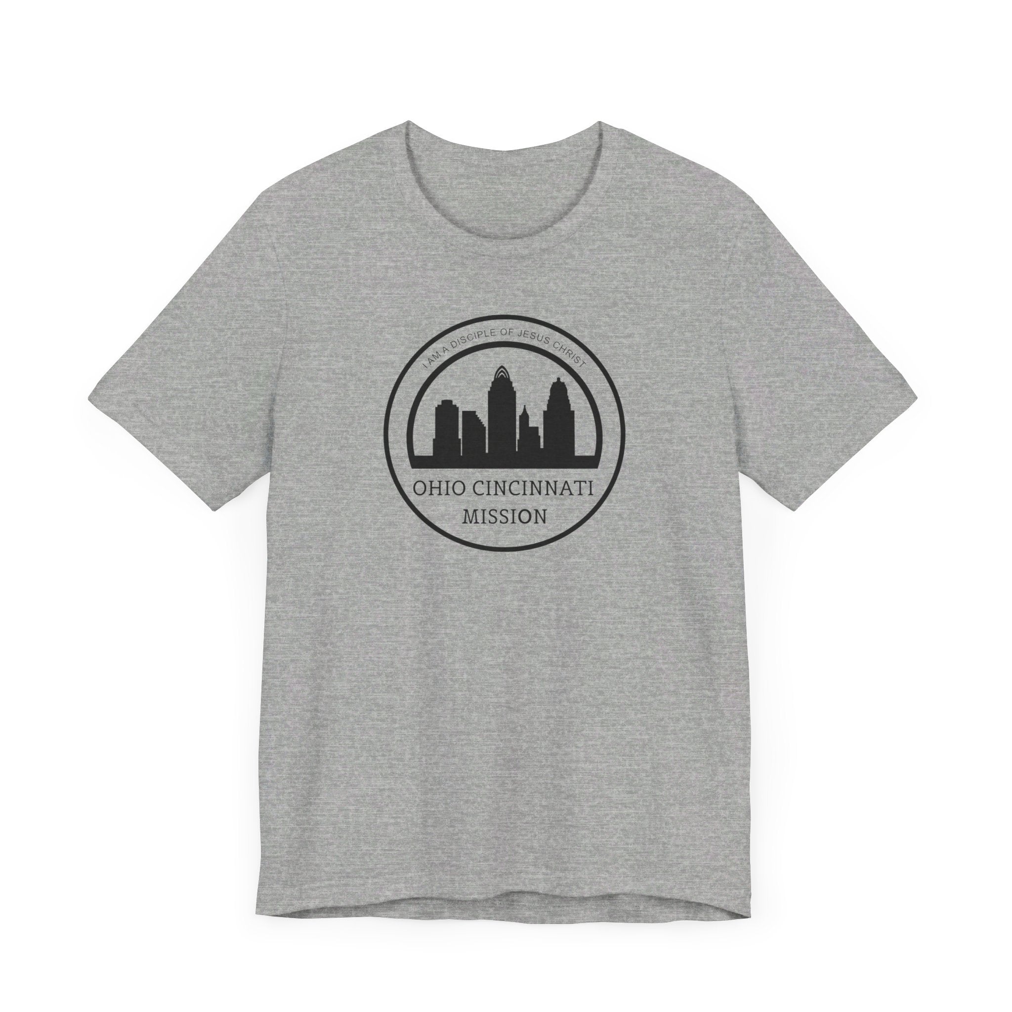 Ohio Cincinnati Mission Circular Monochrome Logo T-Shirt - Mission Wishlist - LDS Missionary Gift Store