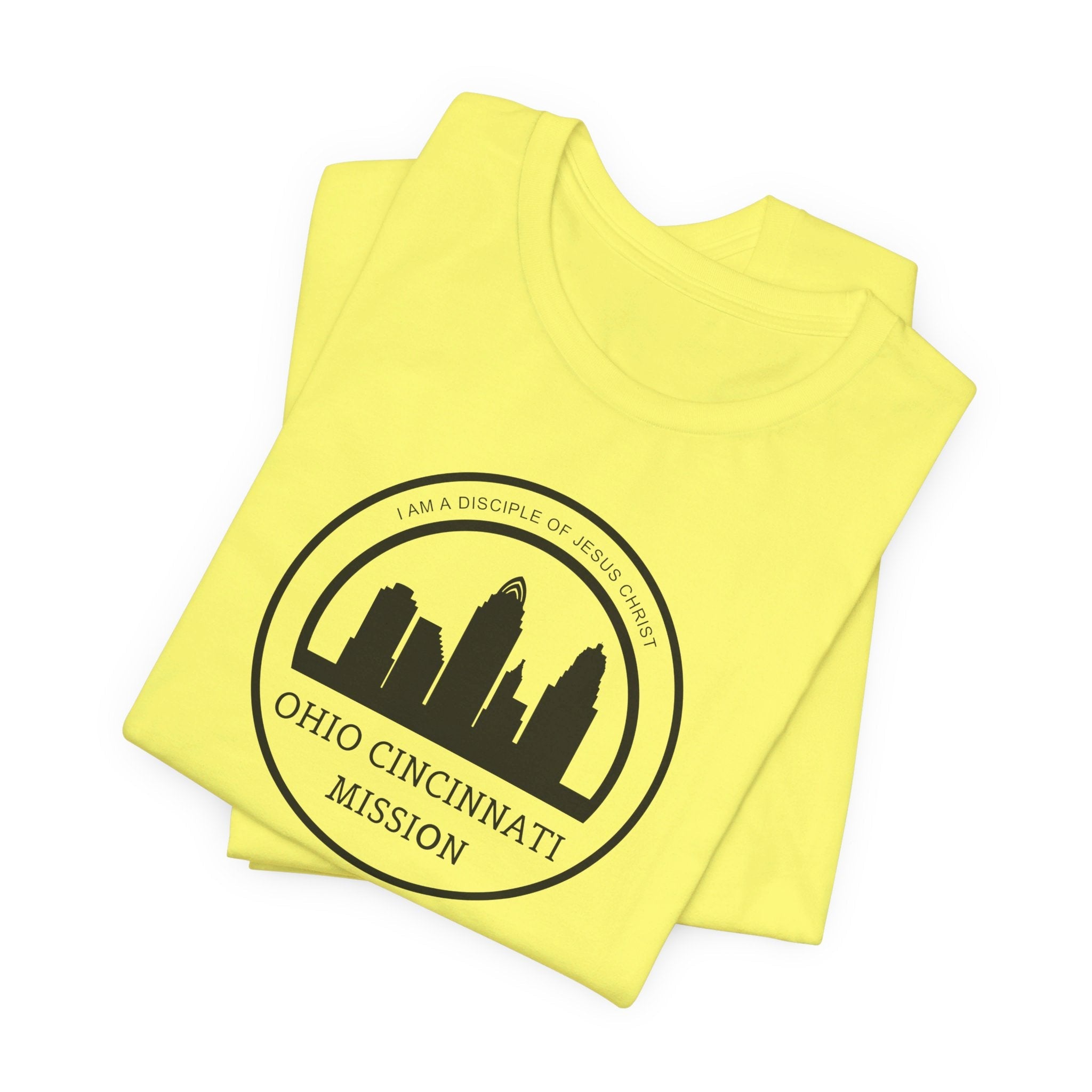 Ohio Cincinnati Mission Circular Monochrome Logo T-Shirt - Mission Wishlist - LDS Missionary Gift Store