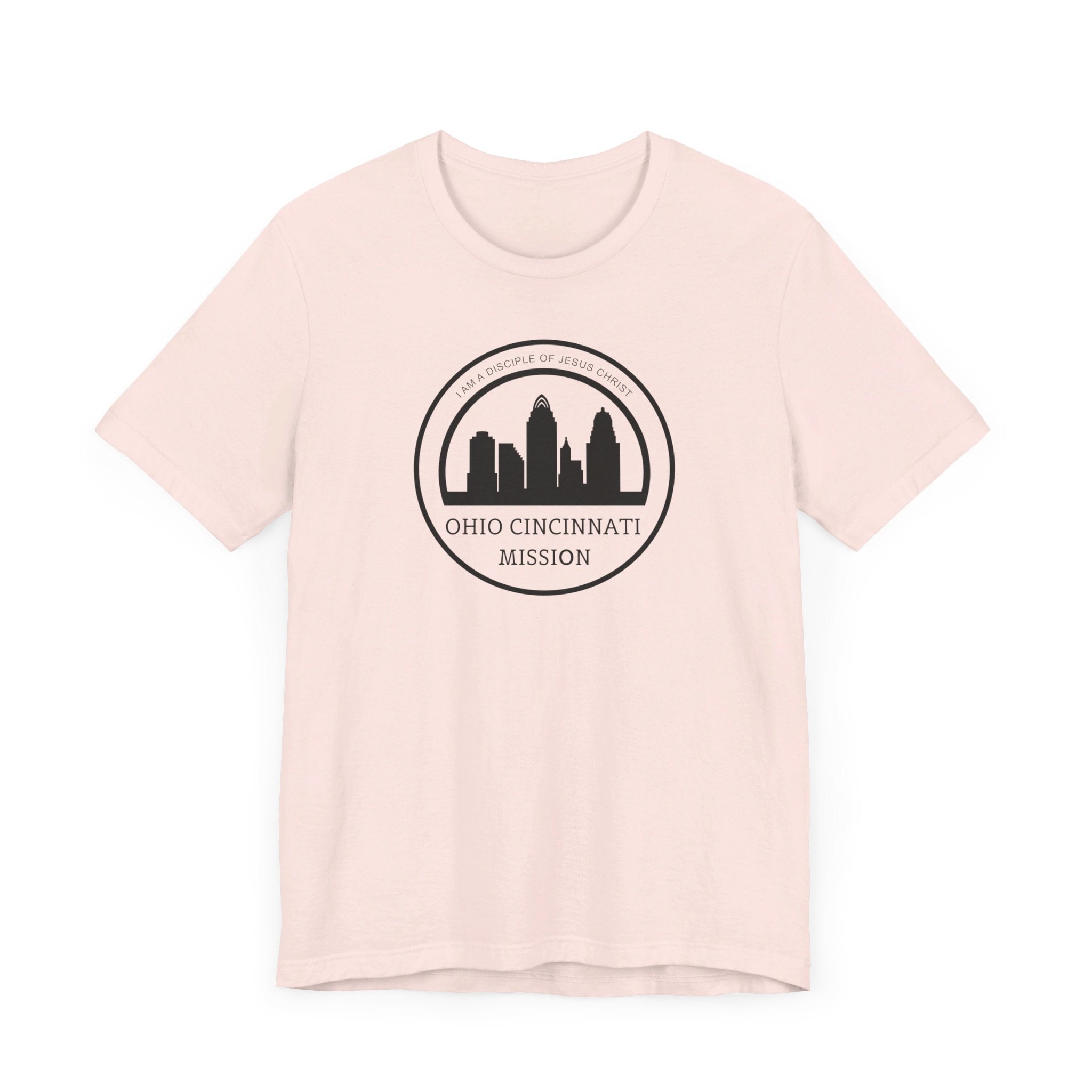 Ohio Cincinnati Mission Circular Monochrome Logo T-Shirt - Mission Wishlist - LDS Missionary Gift Store