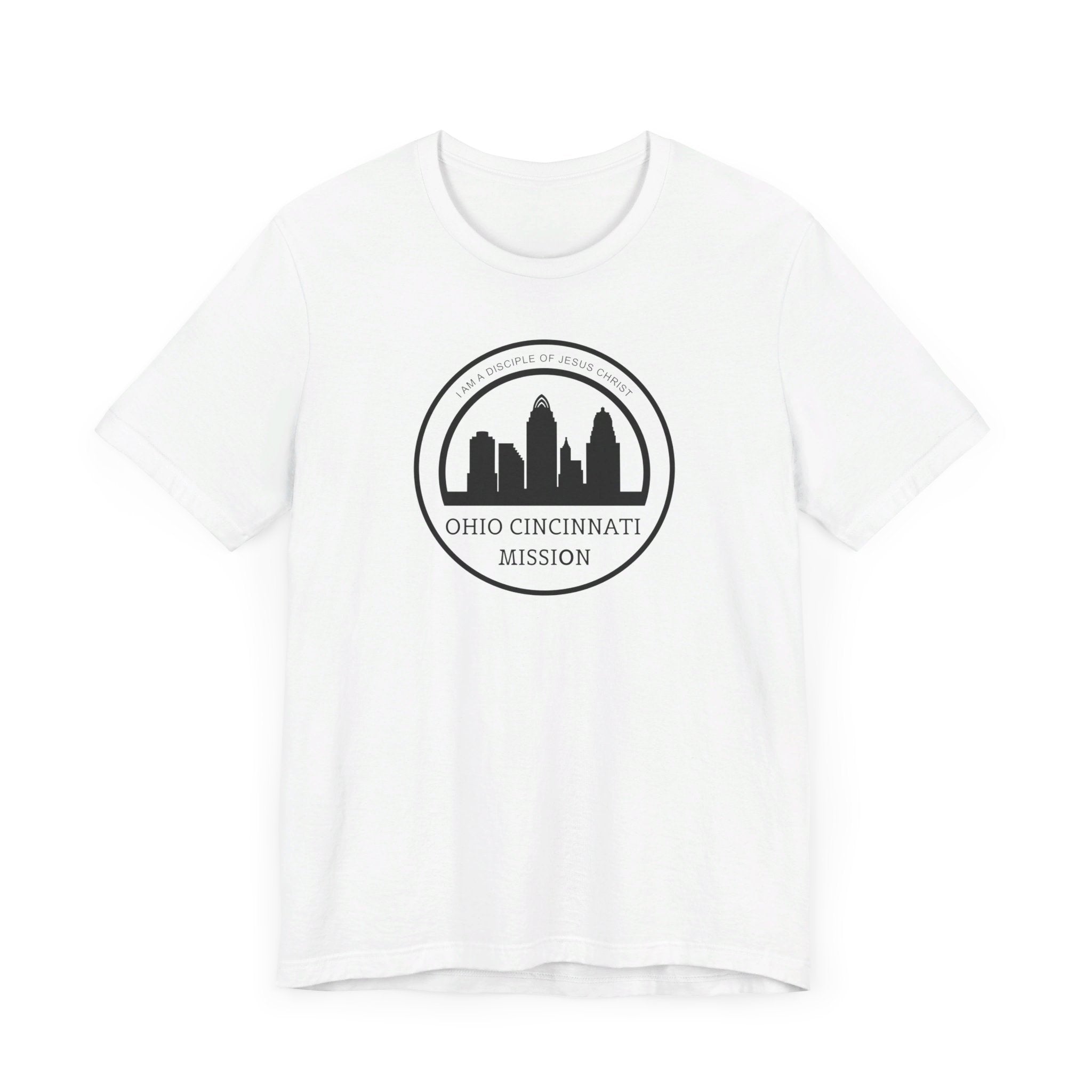 Ohio Cincinnati Mission Circular Monochrome Logo T-Shirt - Mission Wishlist - LDS Missionary Gift Store