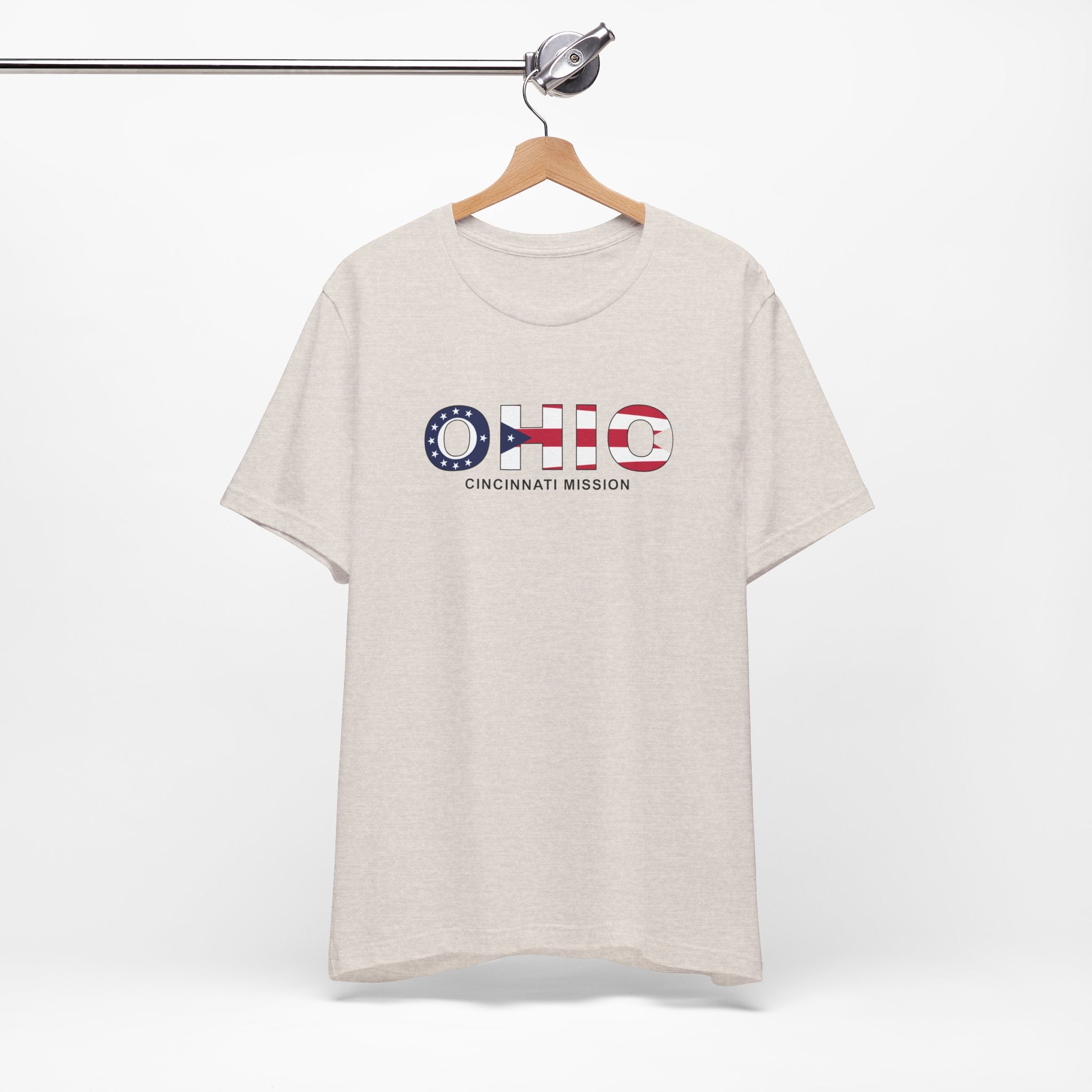 Ohio Cincinnati Mission Flag Title T-shirt - Mission Wishlist - LDS Missionary Gift Store