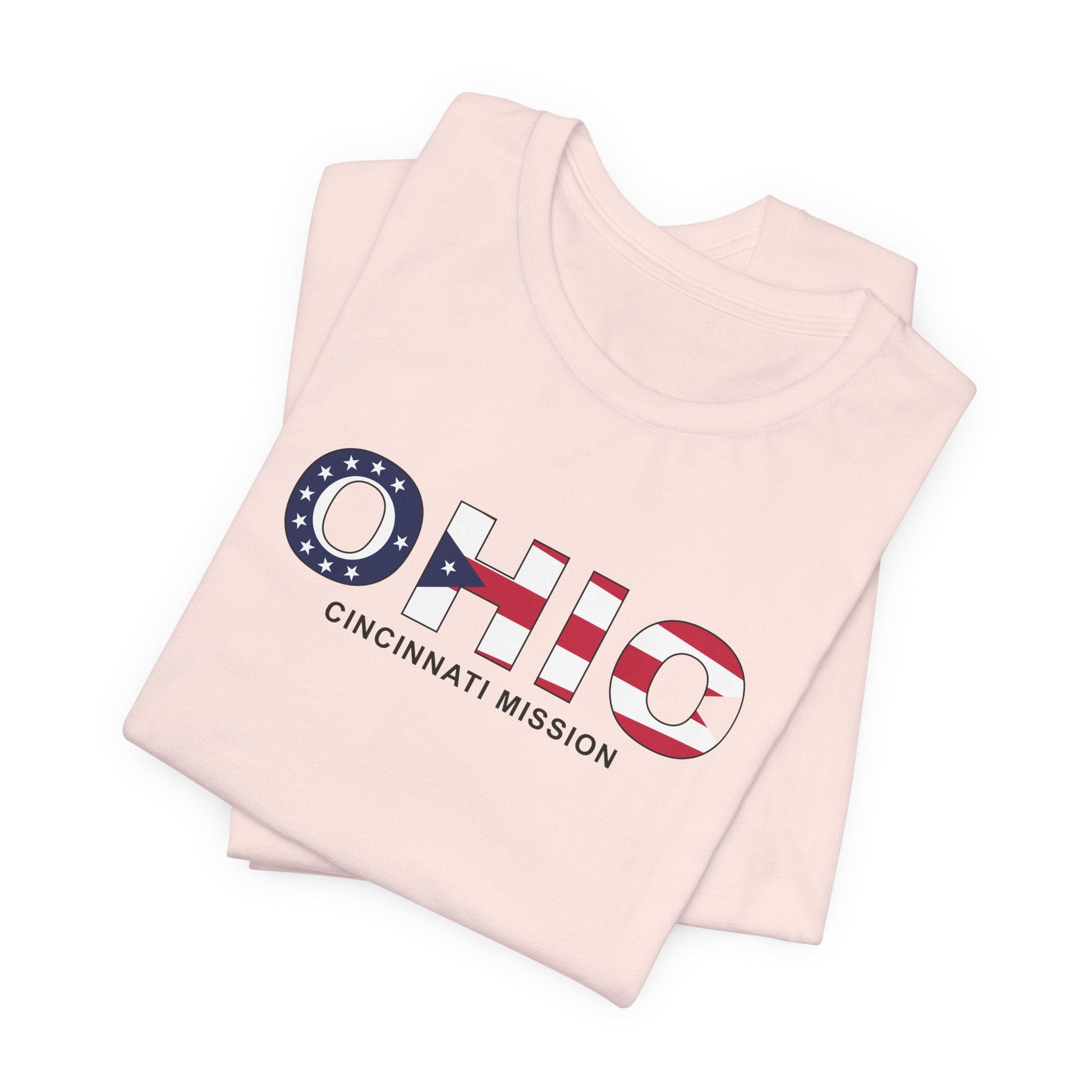 Ohio Cincinnati Mission Flag Title T-shirt - Mission Wishlist - LDS Missionary Gift Store