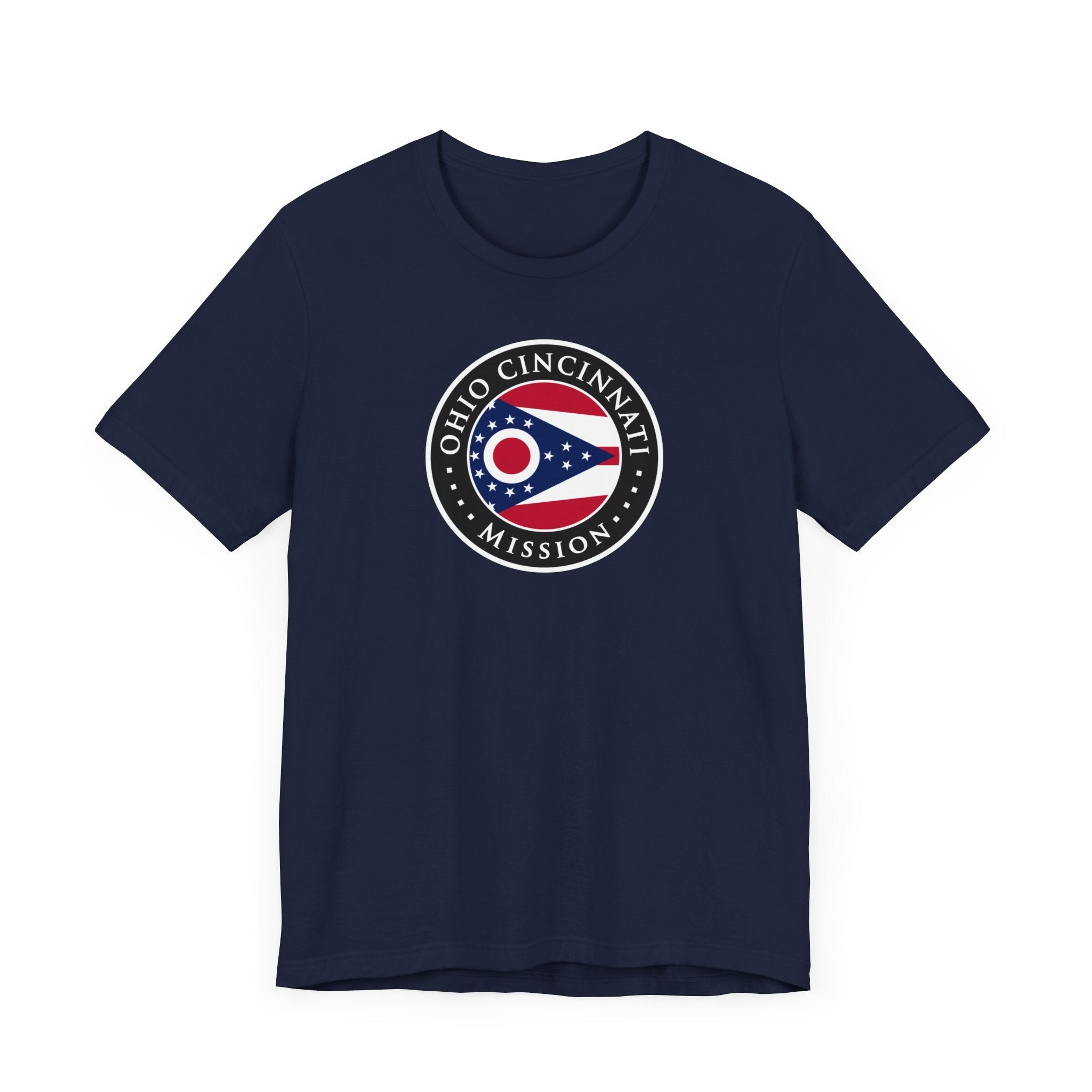 Ohio Cincinnati Mission State Flag Logo (Black Border) T-shirt - Mission Wishlist - LDS Missionary Gift Store
