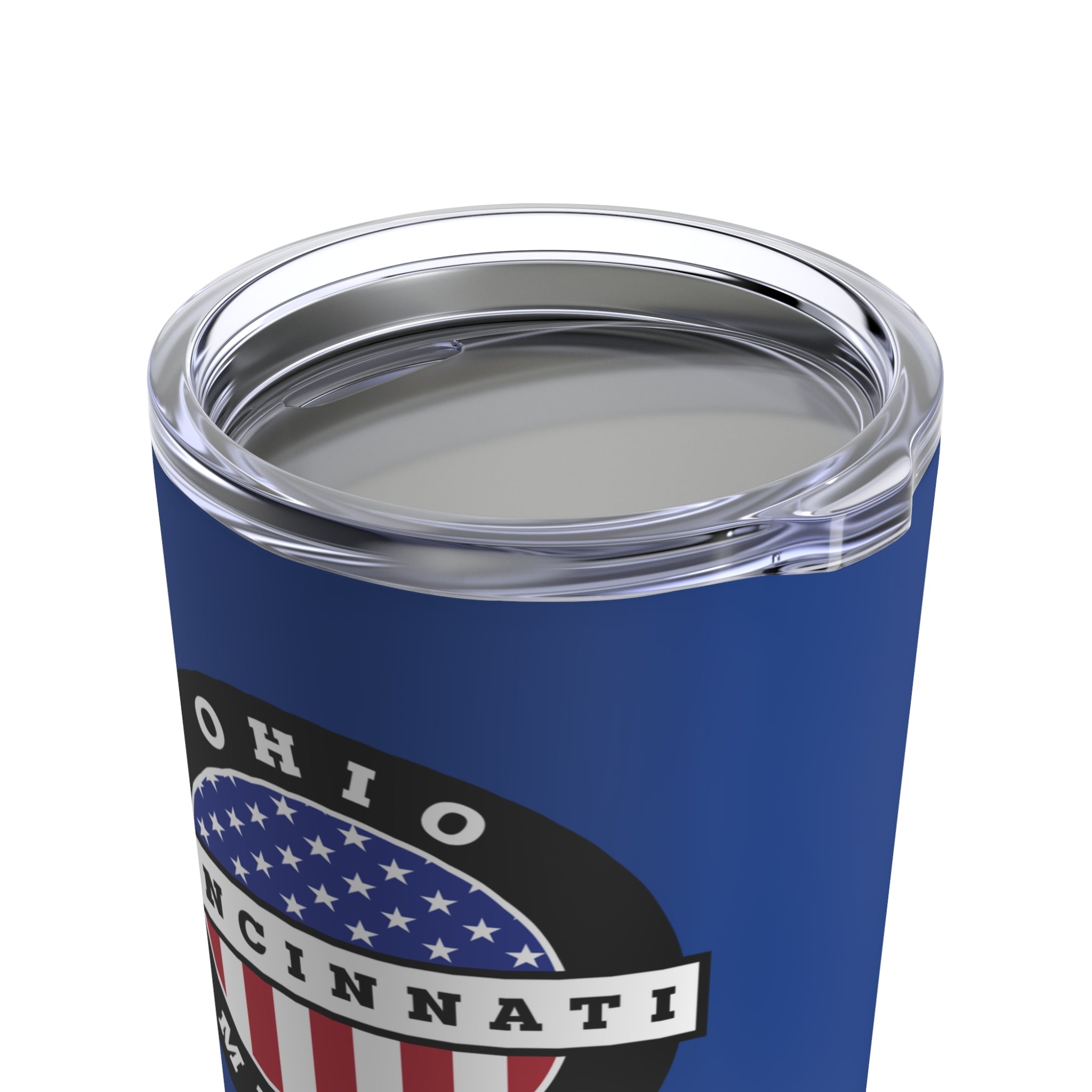 Ohio Cincinnati Mission USA Flag Logo Tumbler 20oz Blue - Mission Wishlist - LDS Missionary Gift Store