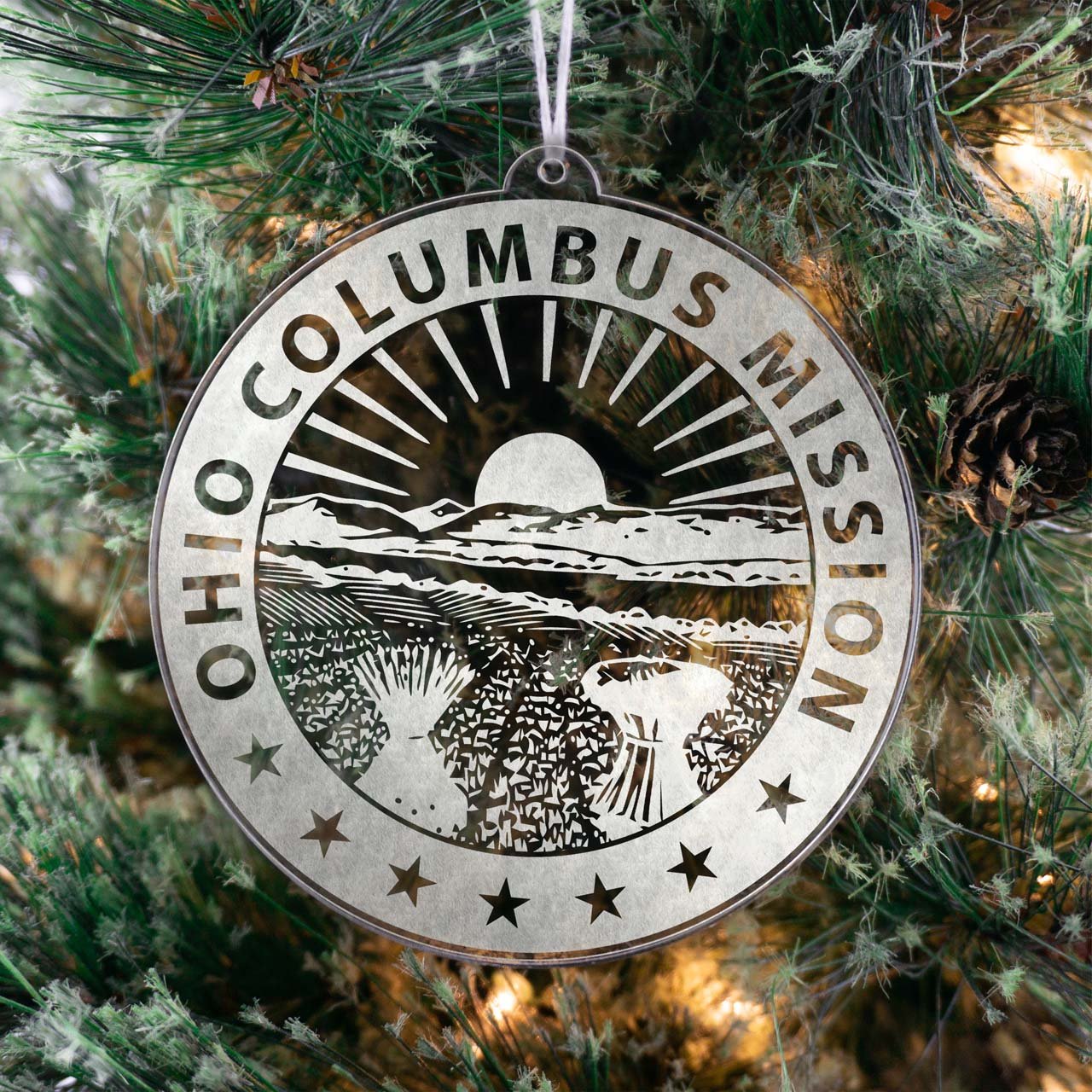 Ohio Columbus Mission Christmas Ornament - Latter-Day Saint LDS Missionary Gift - Book of Mormon