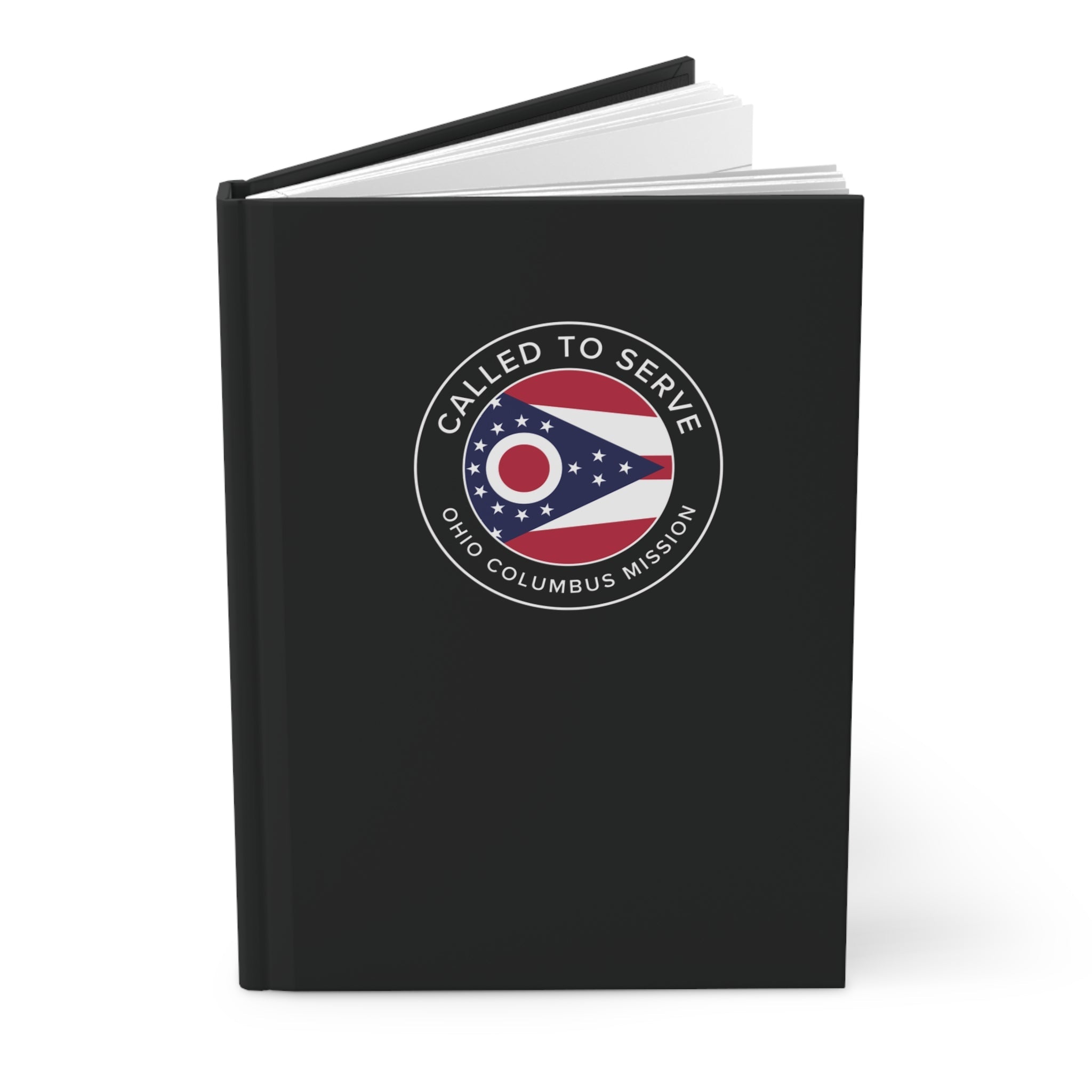 Ohio Columbus Mission Circle Flag Called to Serve Black Hardcover Journal Matte - Mission Wishlist - LDS Missionary Gift Store