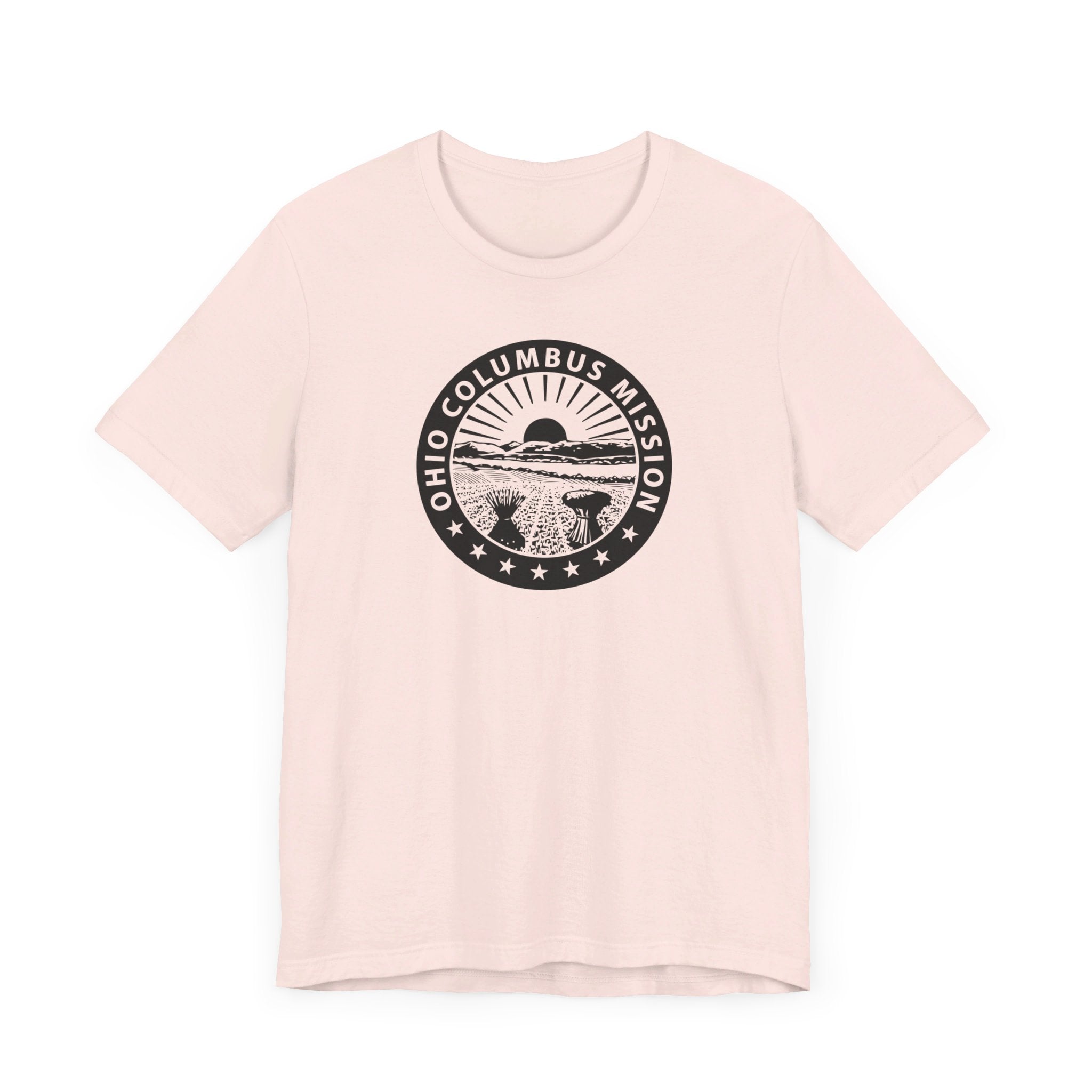 Ohio Columbus Mission Circular Monochrome Logo T-Shirt - Mission Wishlist - LDS Missionary Gift Store