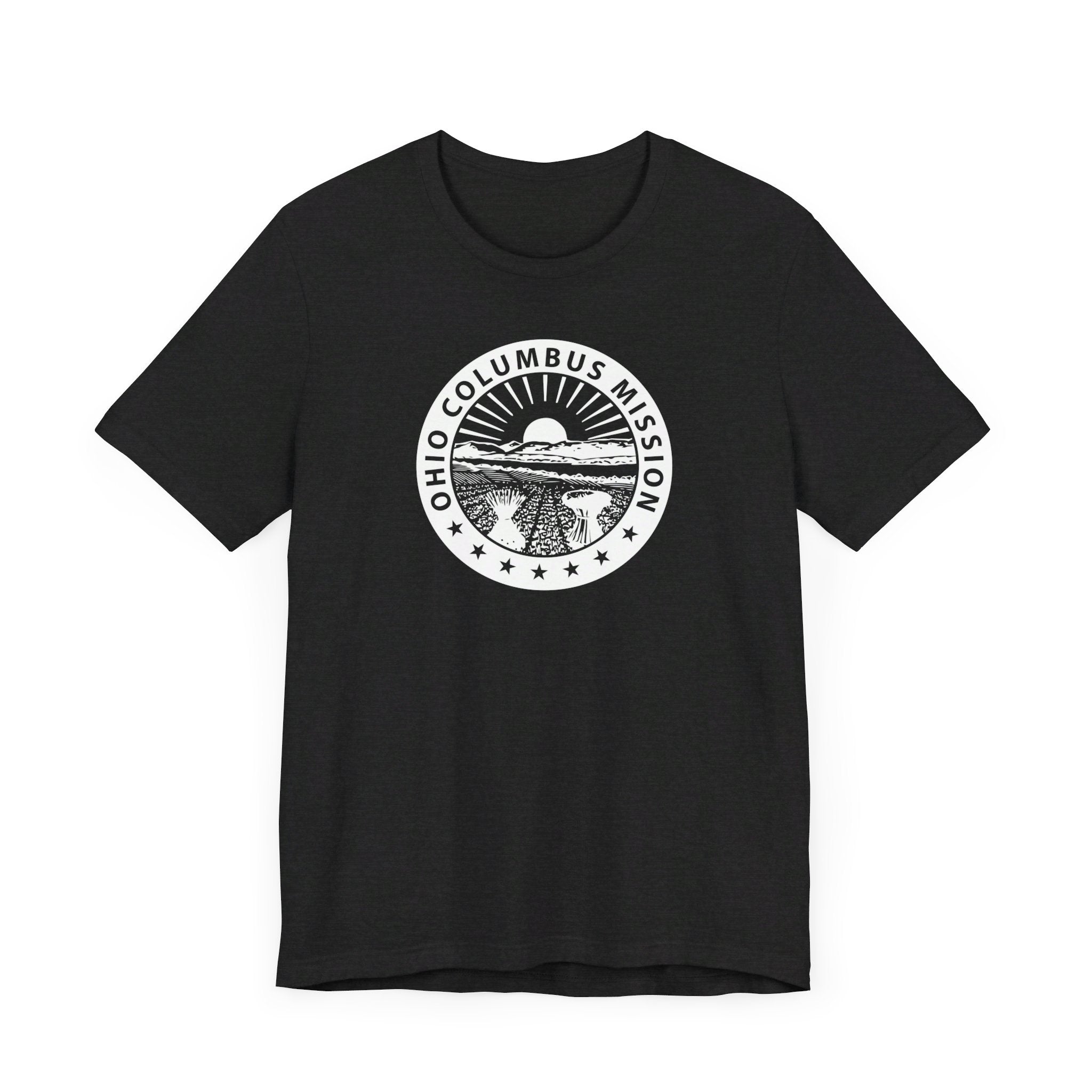 Ohio Columbus Mission Circular Monochrome Logo T-Shirt - Mission Wishlist - LDS Missionary Gift Store