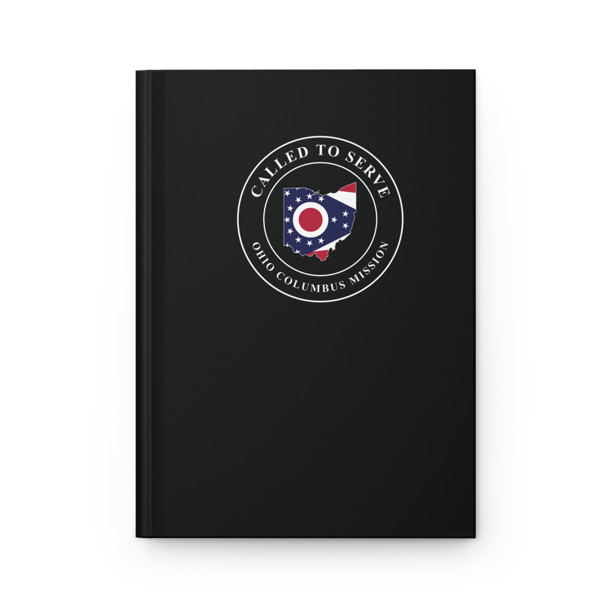 Ohio Columbus Mission Flag Map Called to Serve Black Hardcover Journal Matte - Mission Wishlist - LDS Missionary Gift Store