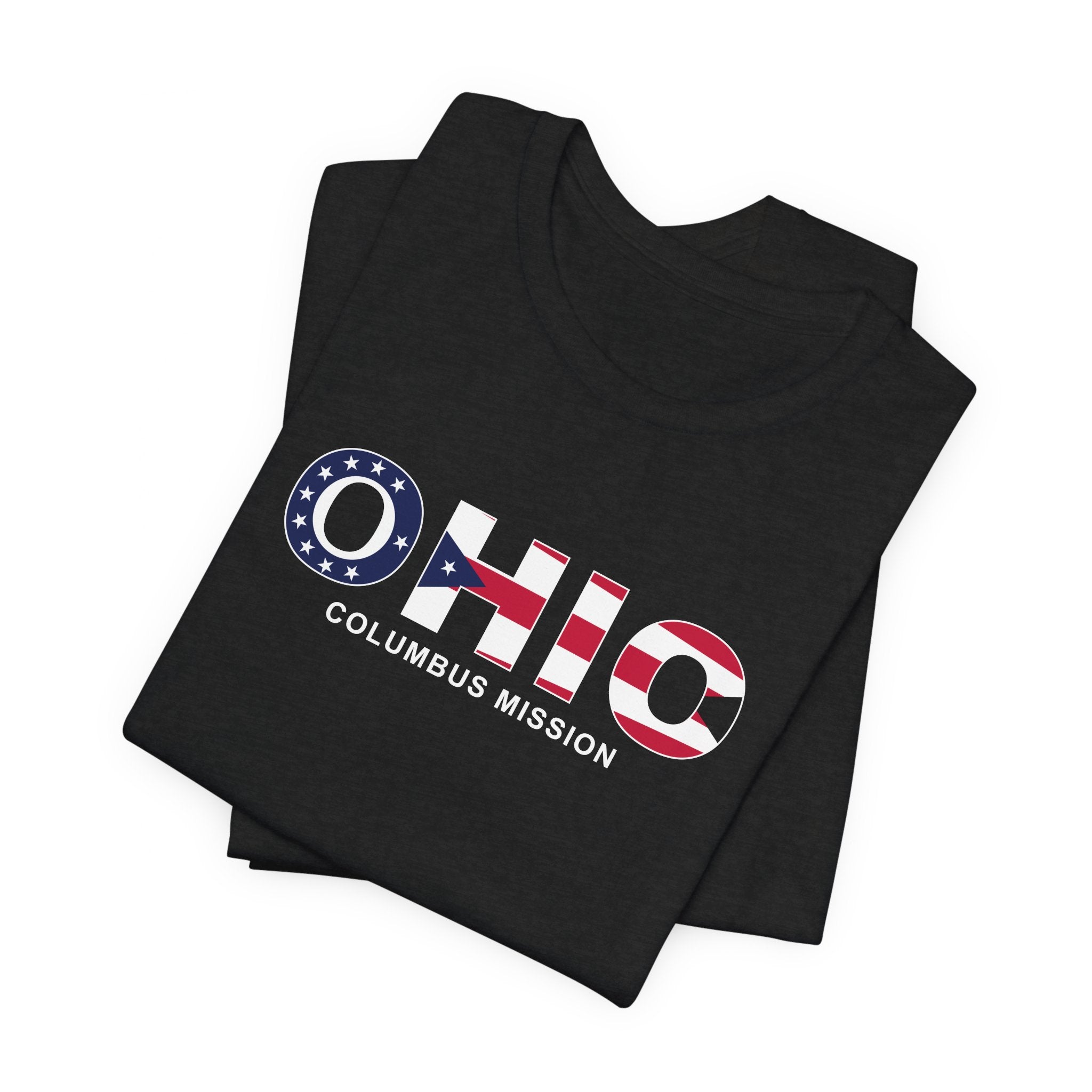 Ohio Columbus Mission Flag Title T-shirt - Mission Wishlist - LDS Missionary Gift Store