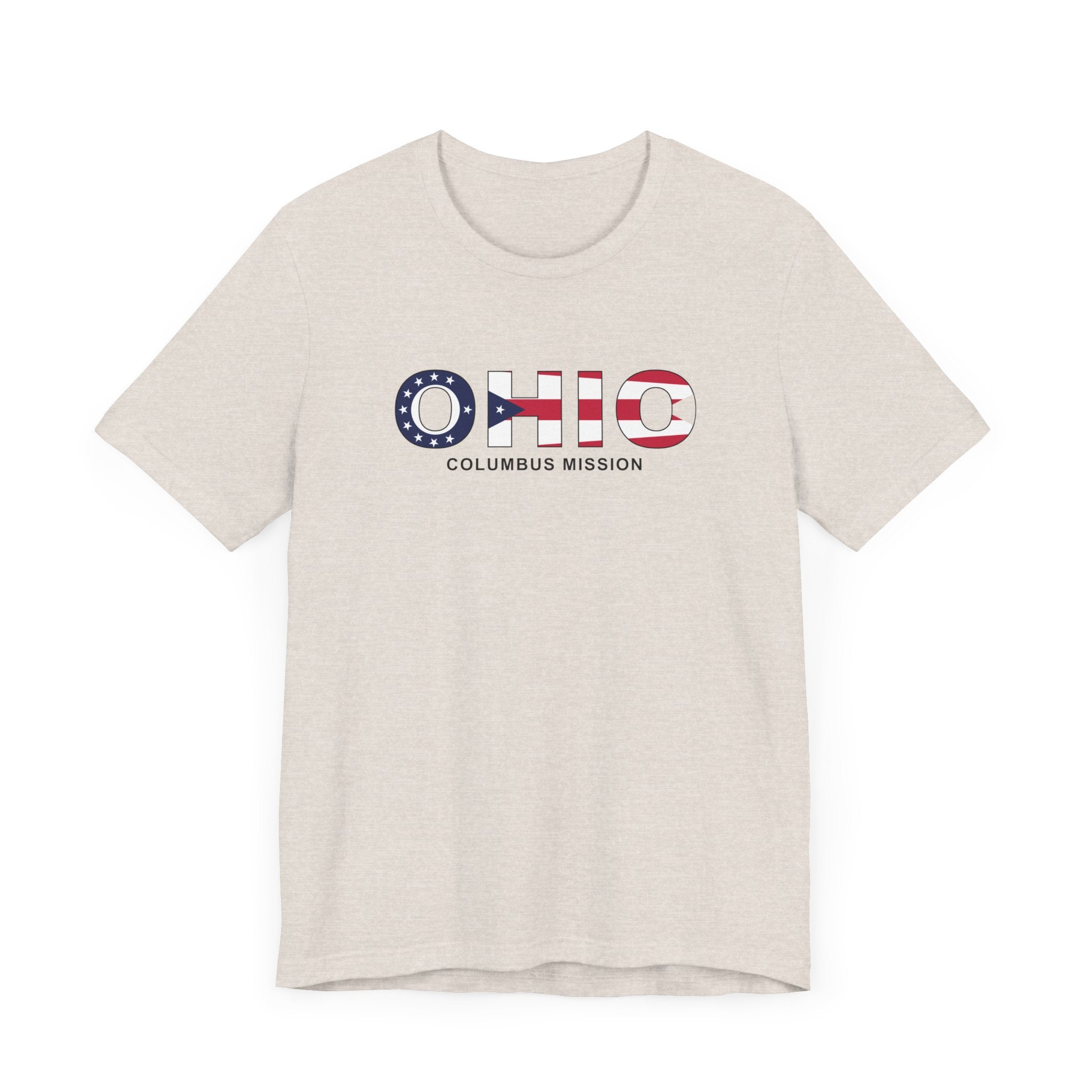Ohio Columbus Mission Flag Title T-shirt - Mission Wishlist - LDS Missionary Gift Store