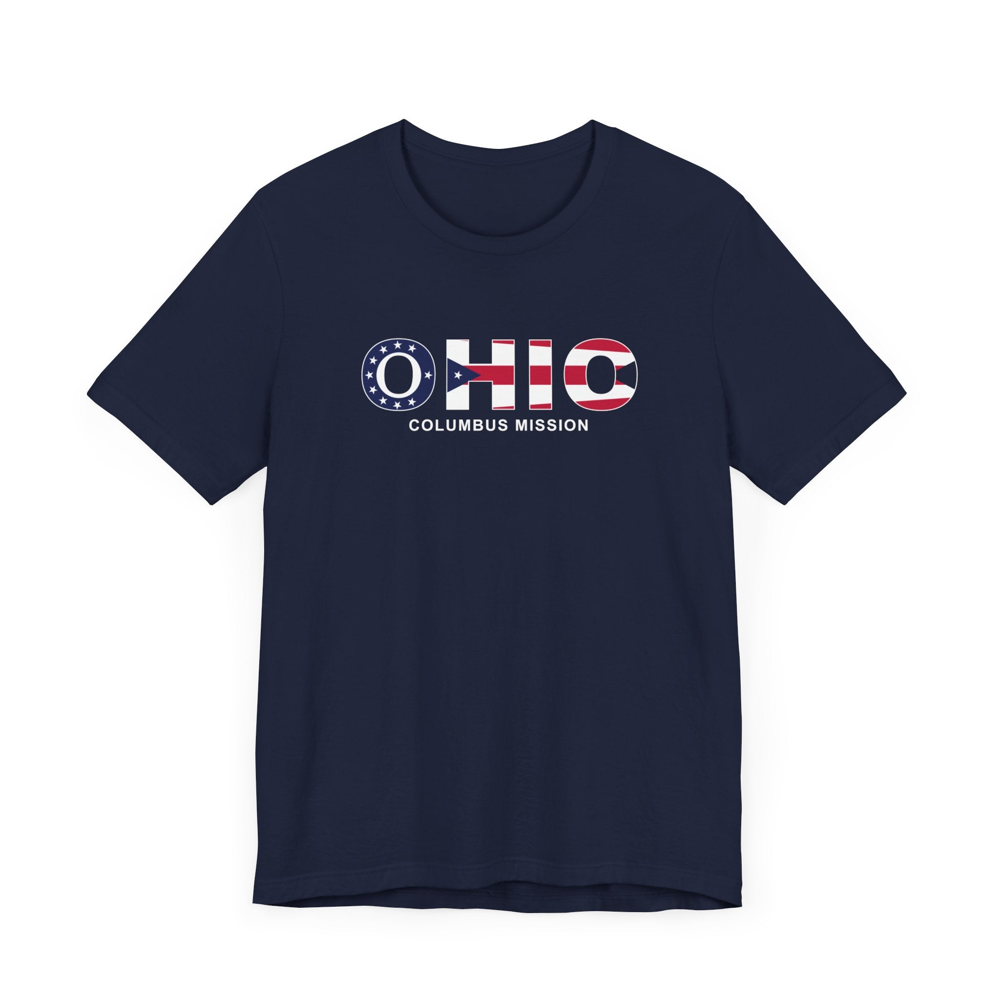 Ohio Columbus Mission Flag Title T-shirt - Mission Wishlist - LDS Missionary Gift Store