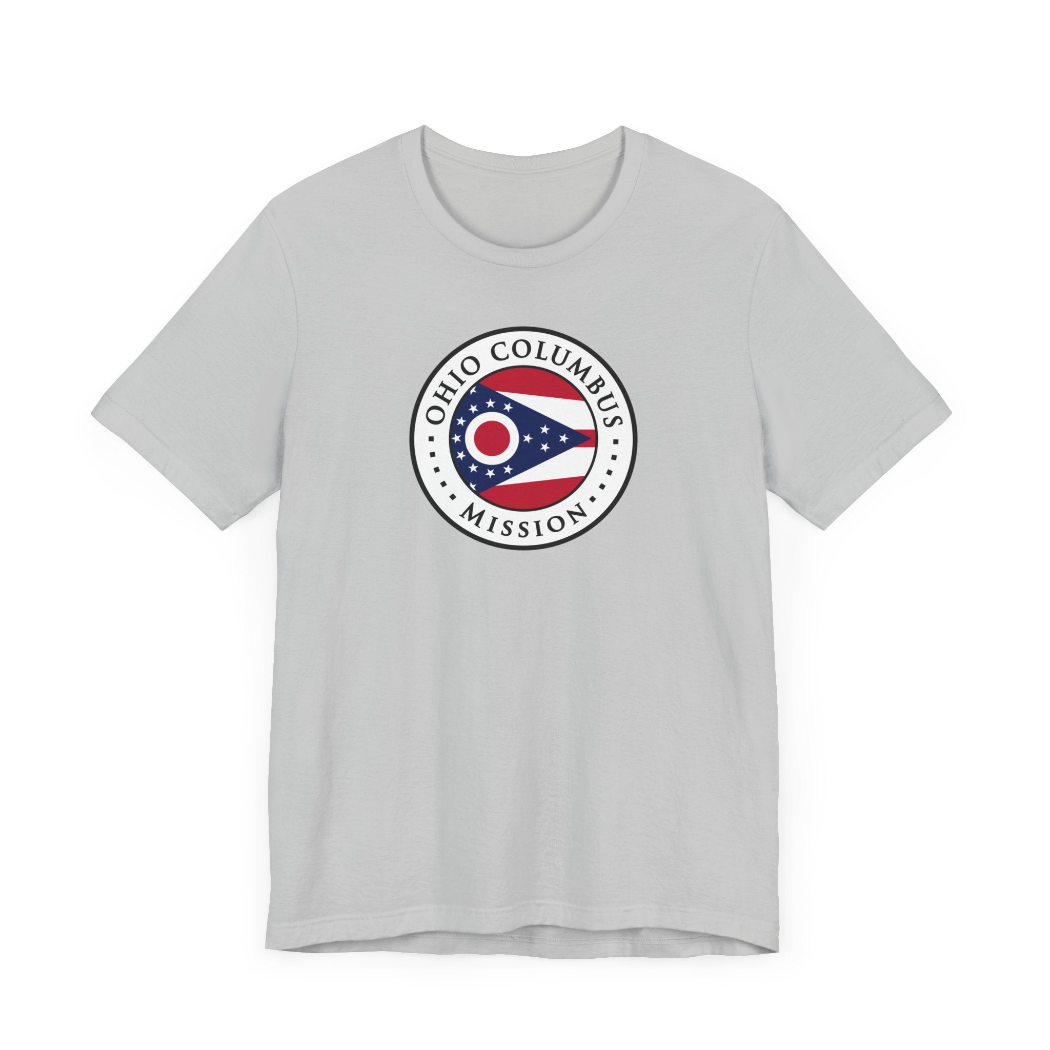 Ohio Columbus Mission State Flag Logo (White Border) T-shirt - Mission Wishlist - LDS Missionary Gift Store