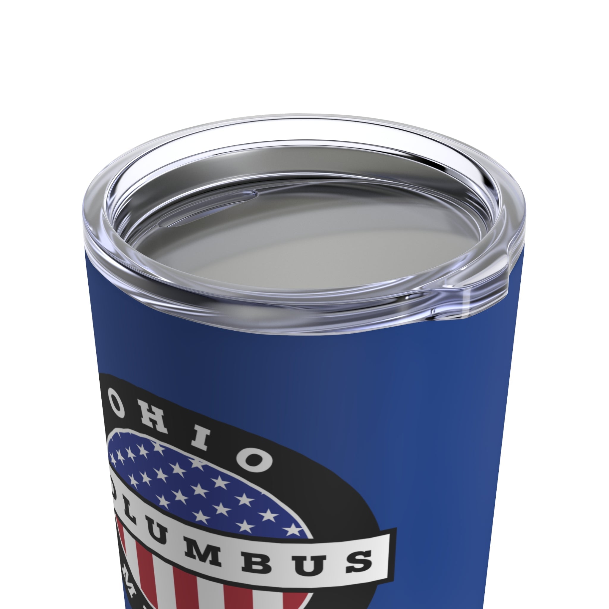 Ohio Columbus Mission USA Flag Logo Tumbler 20oz Blue - Mission Wishlist - LDS Missionary Gift Store