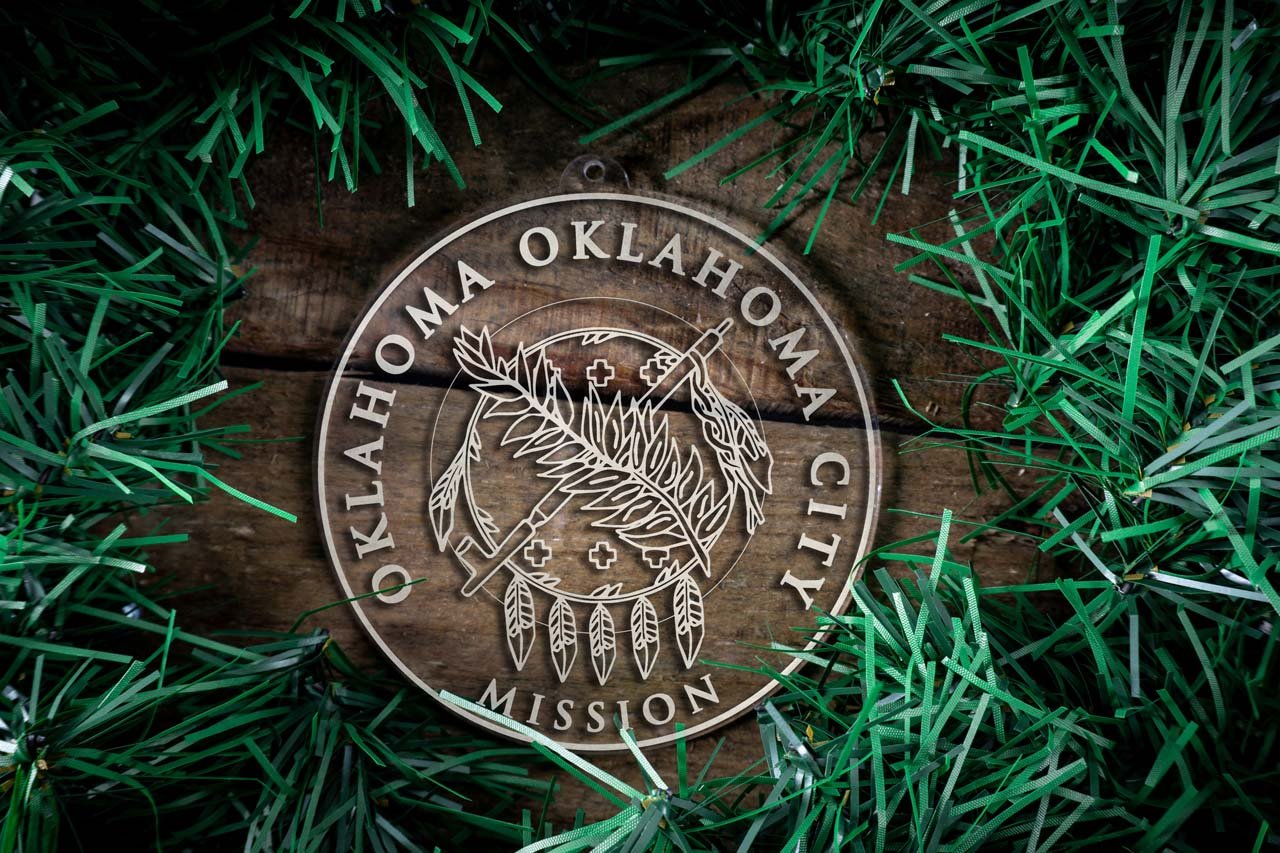 Oklahoma Oklahoma City Mission Christmas Ornament - Latter-Day Saint LDS Missionary Gift - Book of Mormon