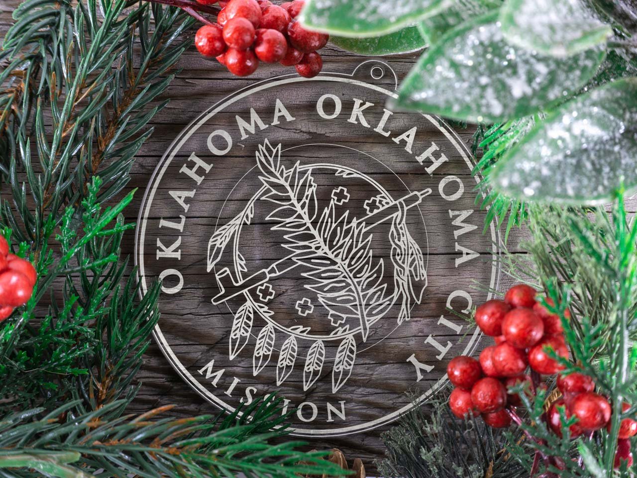Oklahoma Oklahoma City Mission Christmas Ornament - Latter-Day Saint LDS Missionary Gift - Book of Mormon
