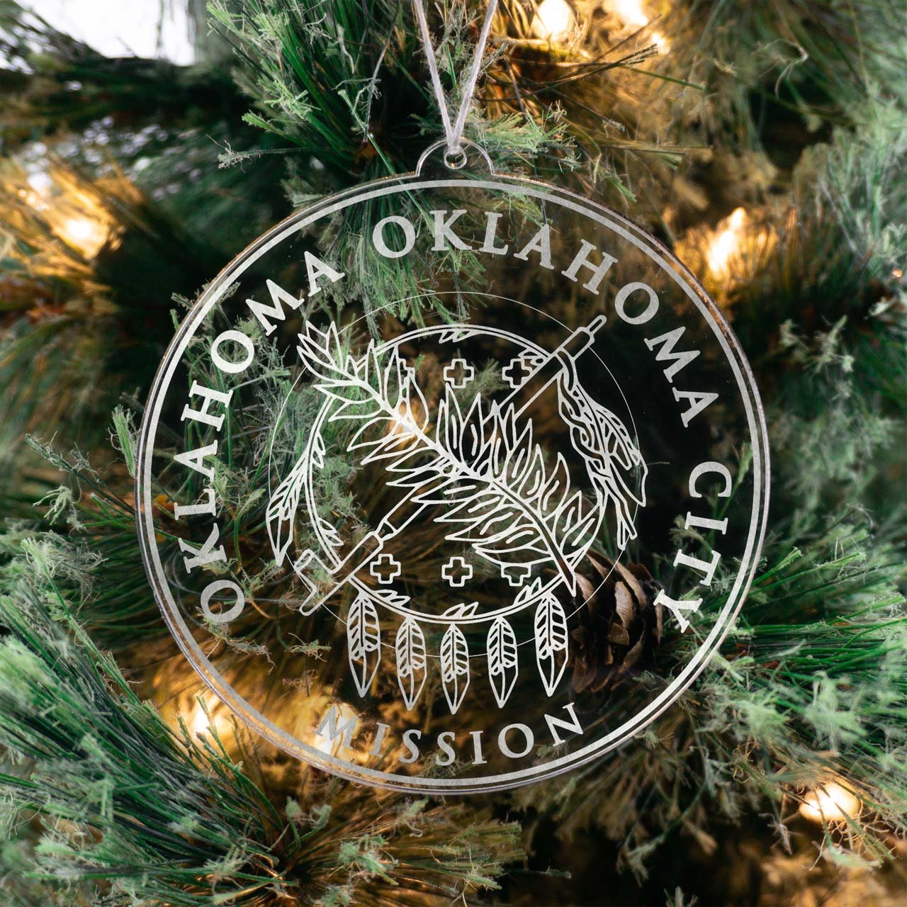 Oklahoma Oklahoma City Mission Christmas Ornament - Latter-Day Saint LDS Missionary Gift - Book of Mormon