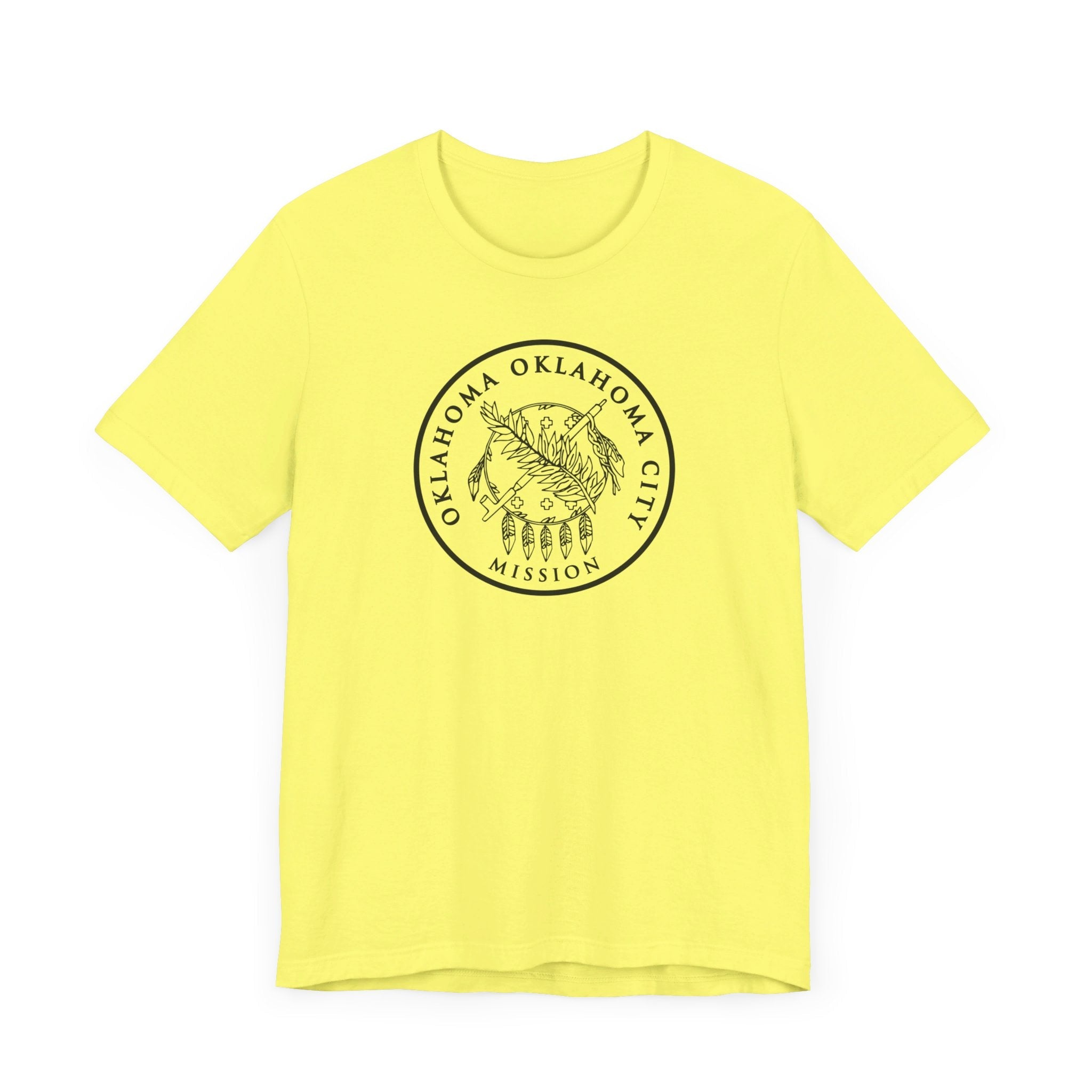 Oklahoma Oklahoma City Mission Circular Monochrome Logo T-Shirt - Mission Wishlist - LDS Missionary Gift Store