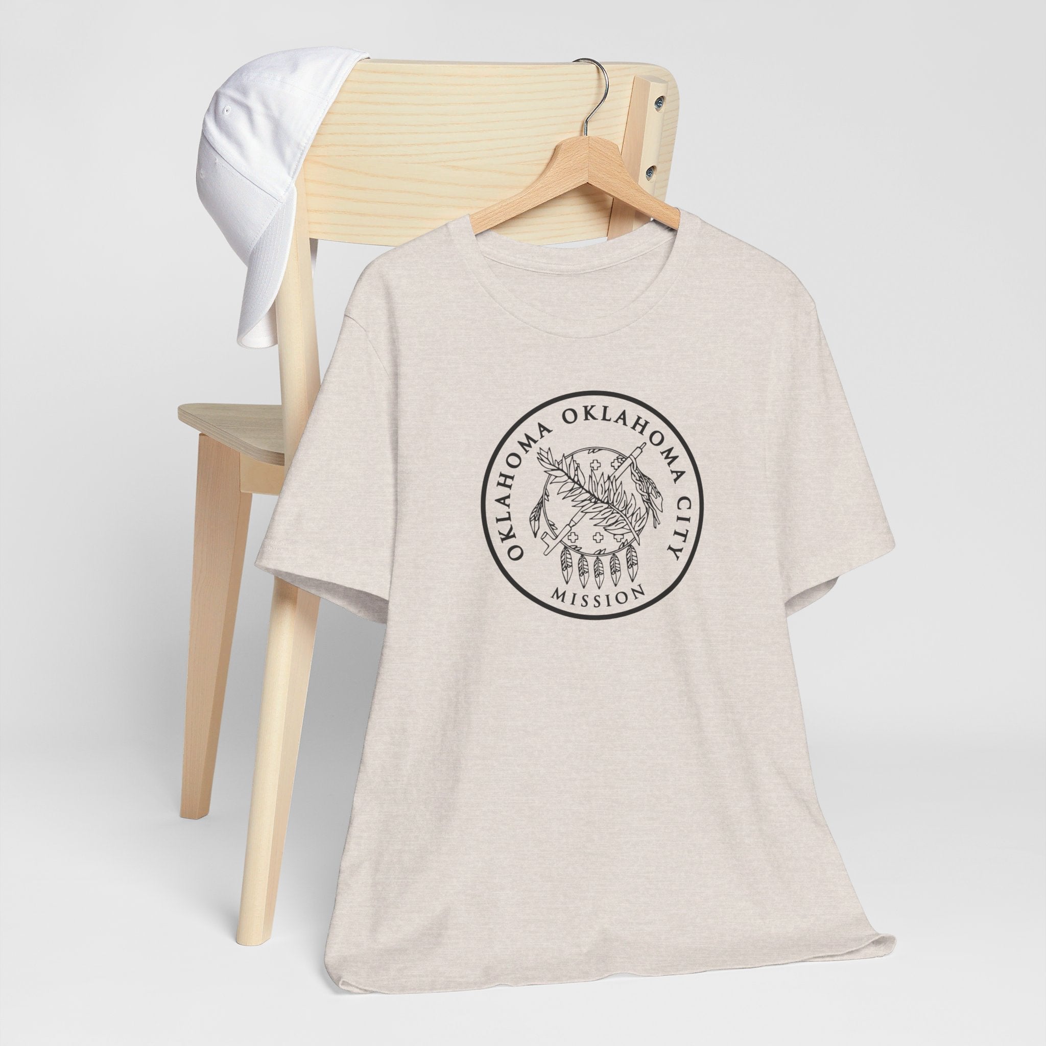 Oklahoma Oklahoma City Mission Circular Monochrome Logo T-Shirt - Mission Wishlist - LDS Missionary Gift Store