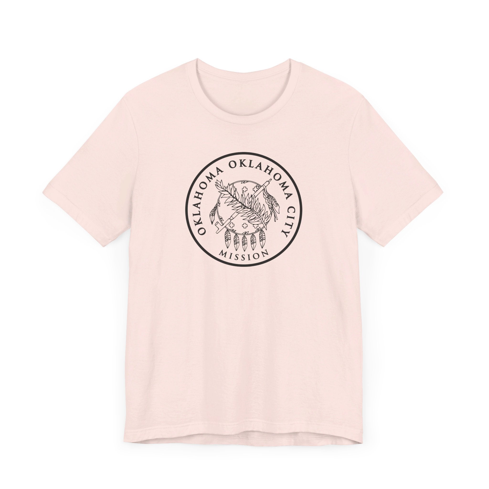 Oklahoma Oklahoma City Mission Circular Monochrome Logo T-Shirt - Mission Wishlist - LDS Missionary Gift Store