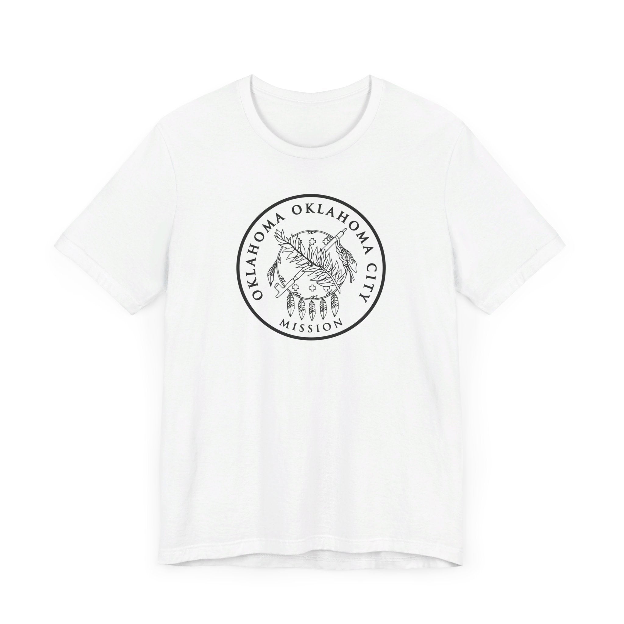 Oklahoma Oklahoma City Mission Circular Monochrome Logo T-Shirt - Mission Wishlist - LDS Missionary Gift Store