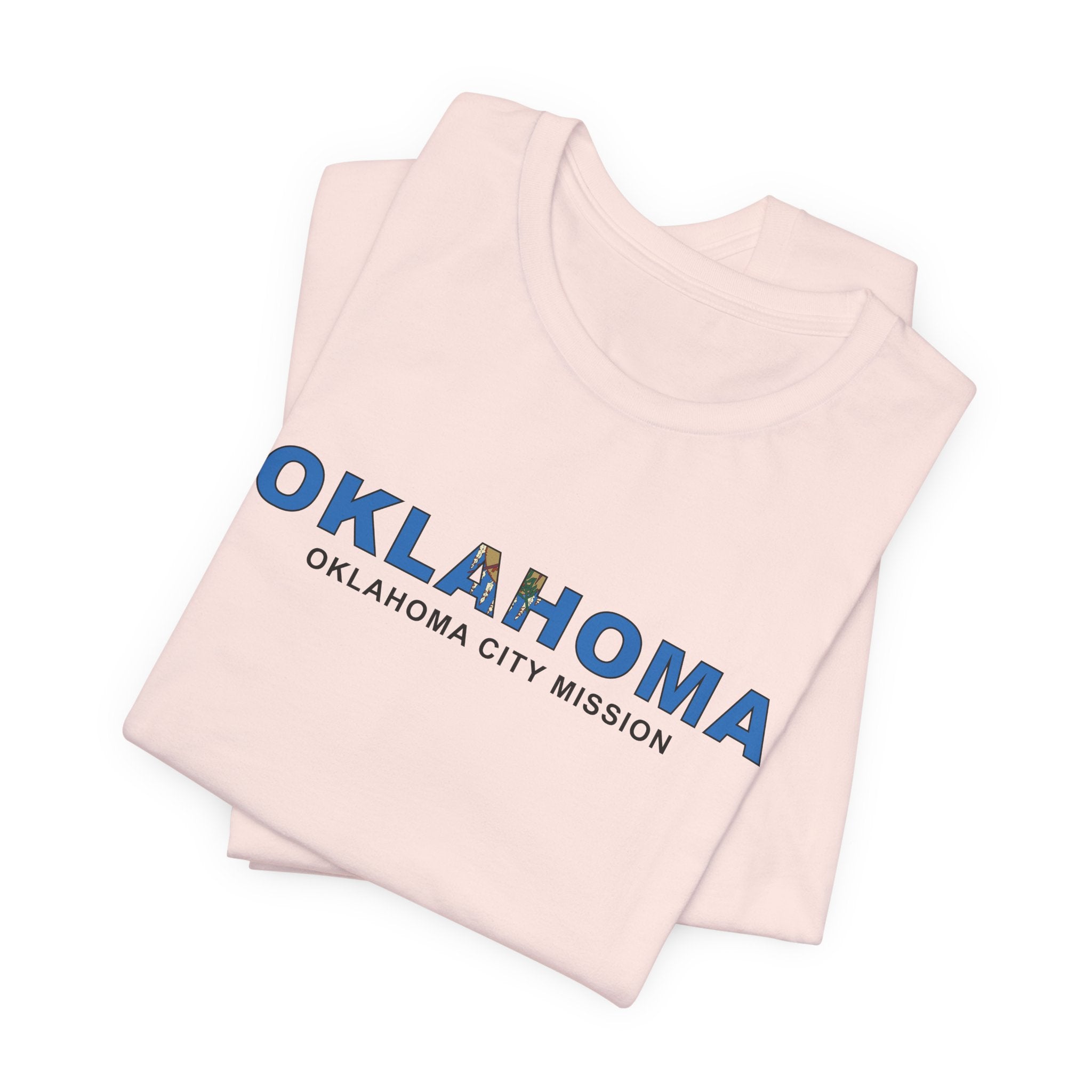 Oklahoma Oklahoma City Mission Flag Title T-shirt - Mission Wishlist - LDS Missionary Gift Store