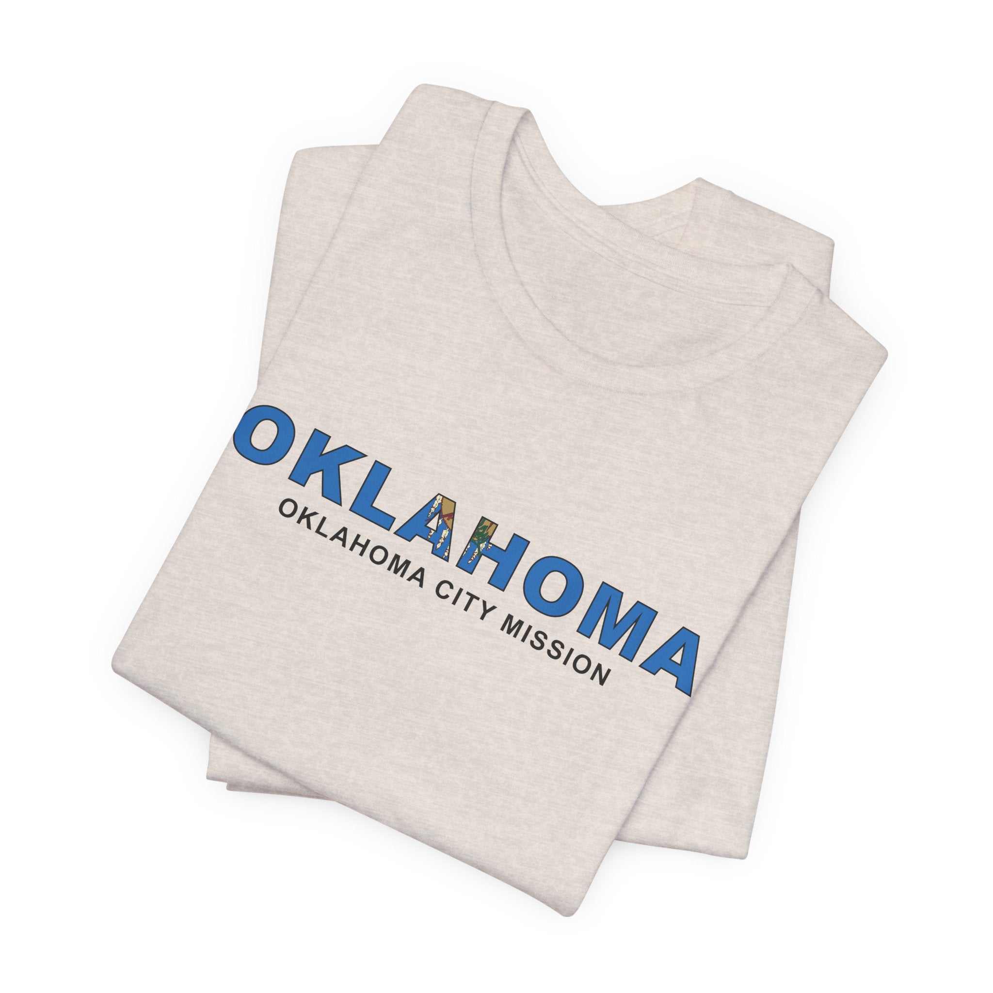 Oklahoma Oklahoma City Mission Flag Title T-shirt - Mission Wishlist - LDS Missionary Gift Store