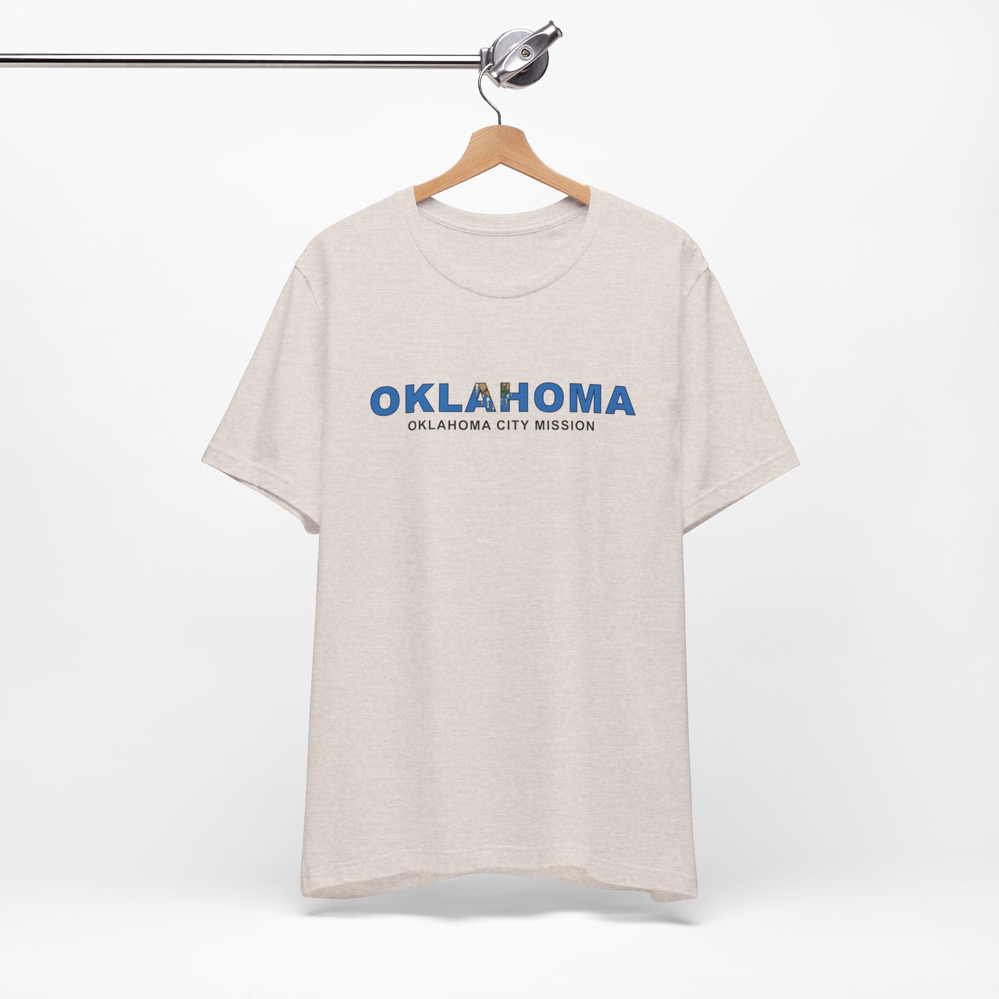 Oklahoma Oklahoma City Mission Flag Title T-shirt - Mission Wishlist - LDS Missionary Gift Store