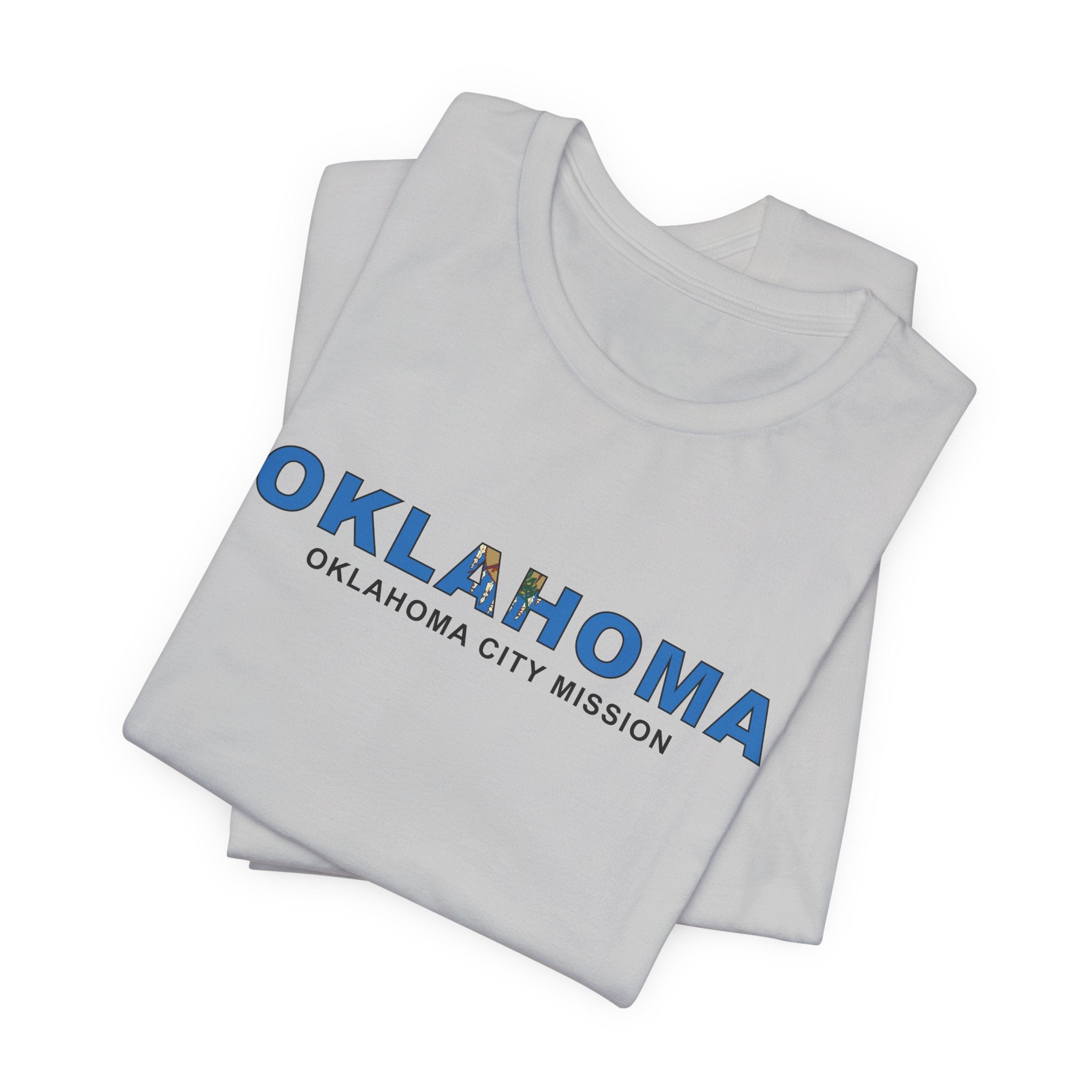 Oklahoma Oklahoma City Mission Flag Title T-shirt - Mission Wishlist - LDS Missionary Gift Store