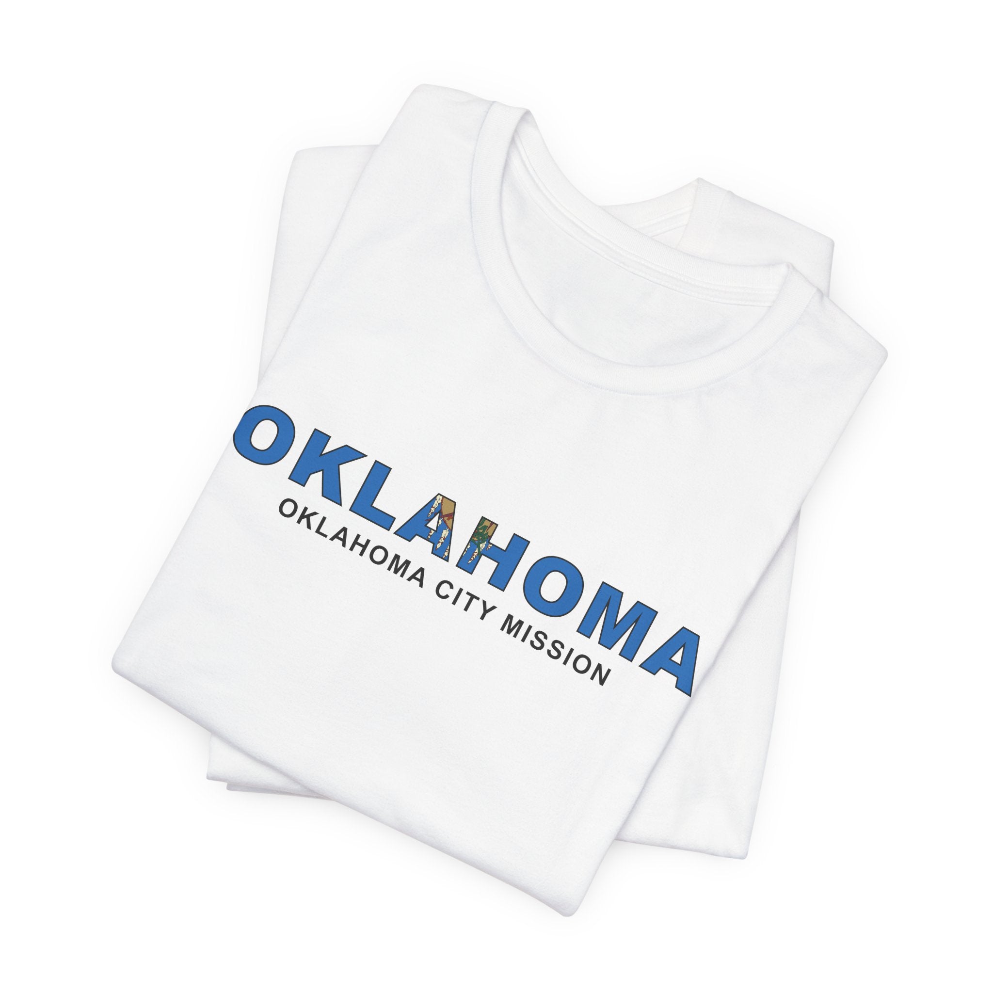 Oklahoma Oklahoma City Mission Flag Title T-shirt - Mission Wishlist - LDS Missionary Gift Store