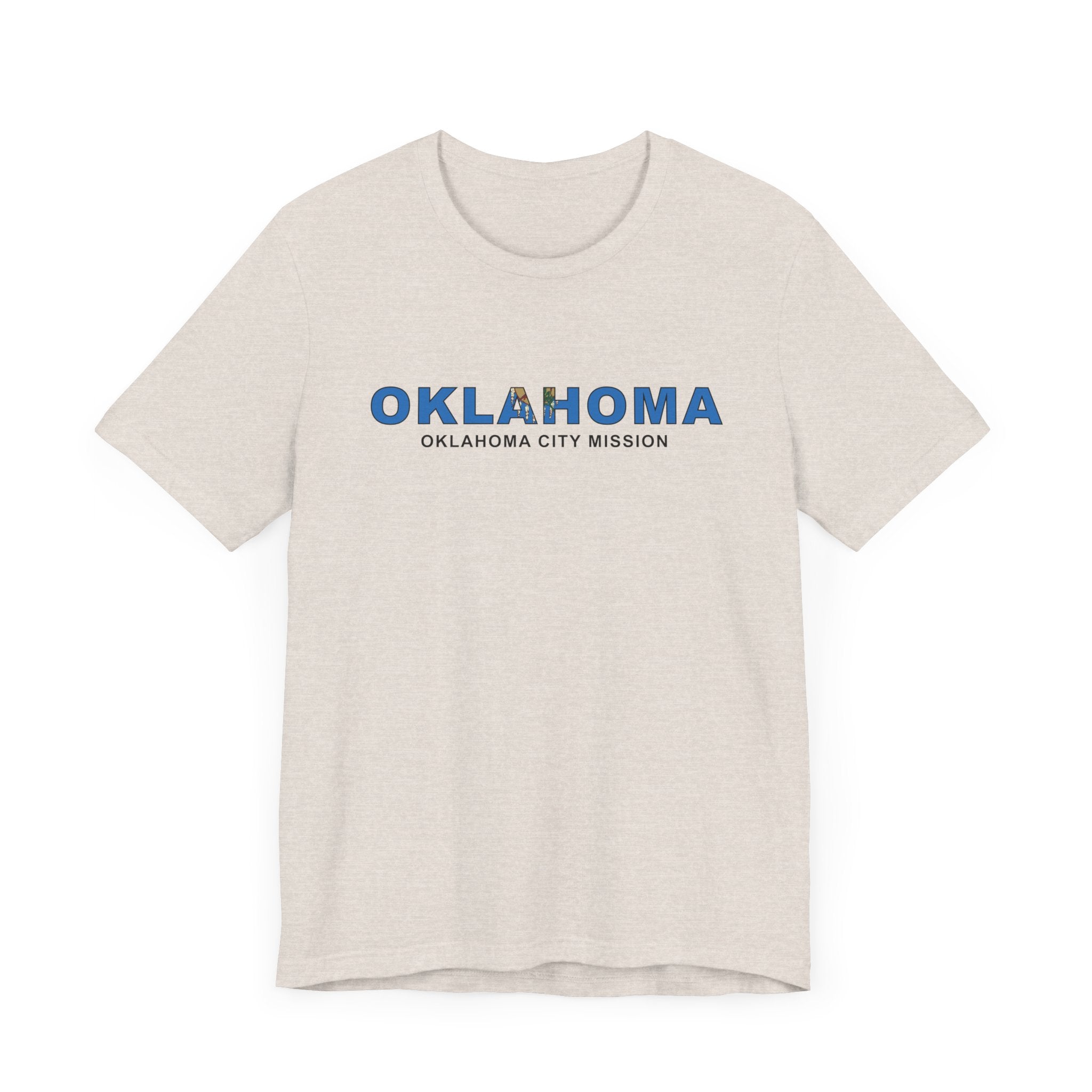 Oklahoma Oklahoma City Mission Flag Title T-shirt - Mission Wishlist - LDS Missionary Gift Store