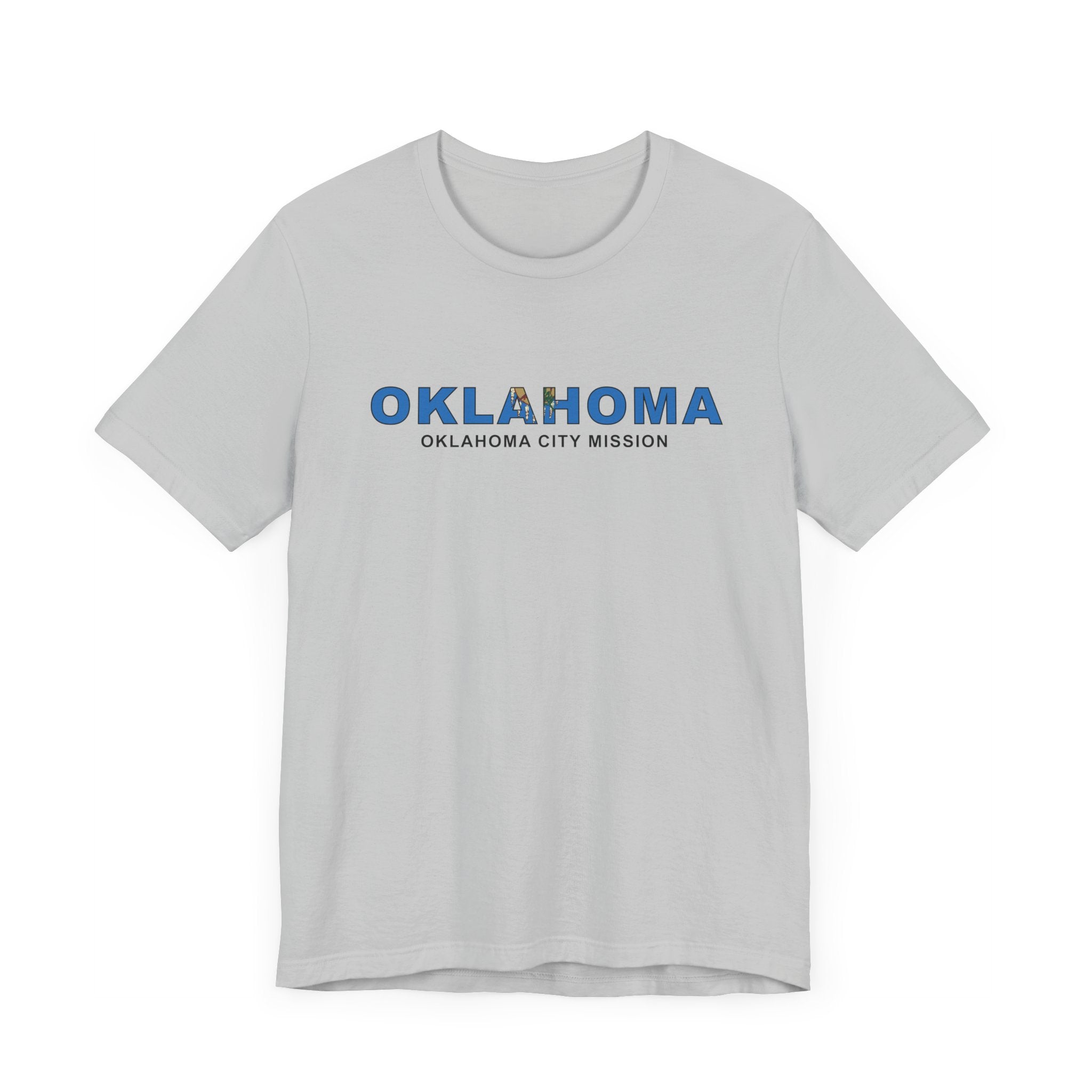 Oklahoma Oklahoma City Mission Flag Title T-shirt - Mission Wishlist - LDS Missionary Gift Store