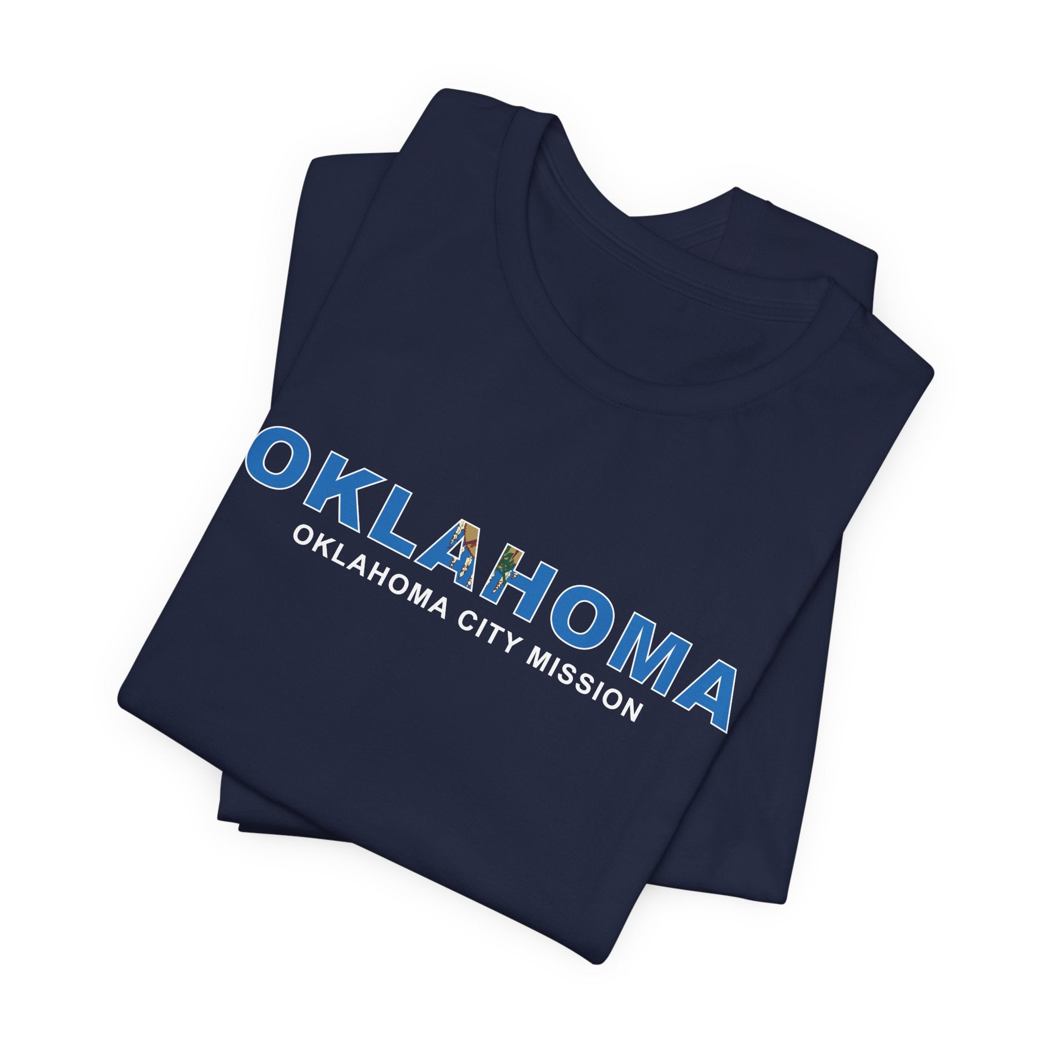 Oklahoma Oklahoma City Mission Flag Title T-shirt - Mission Wishlist - LDS Missionary Gift Store