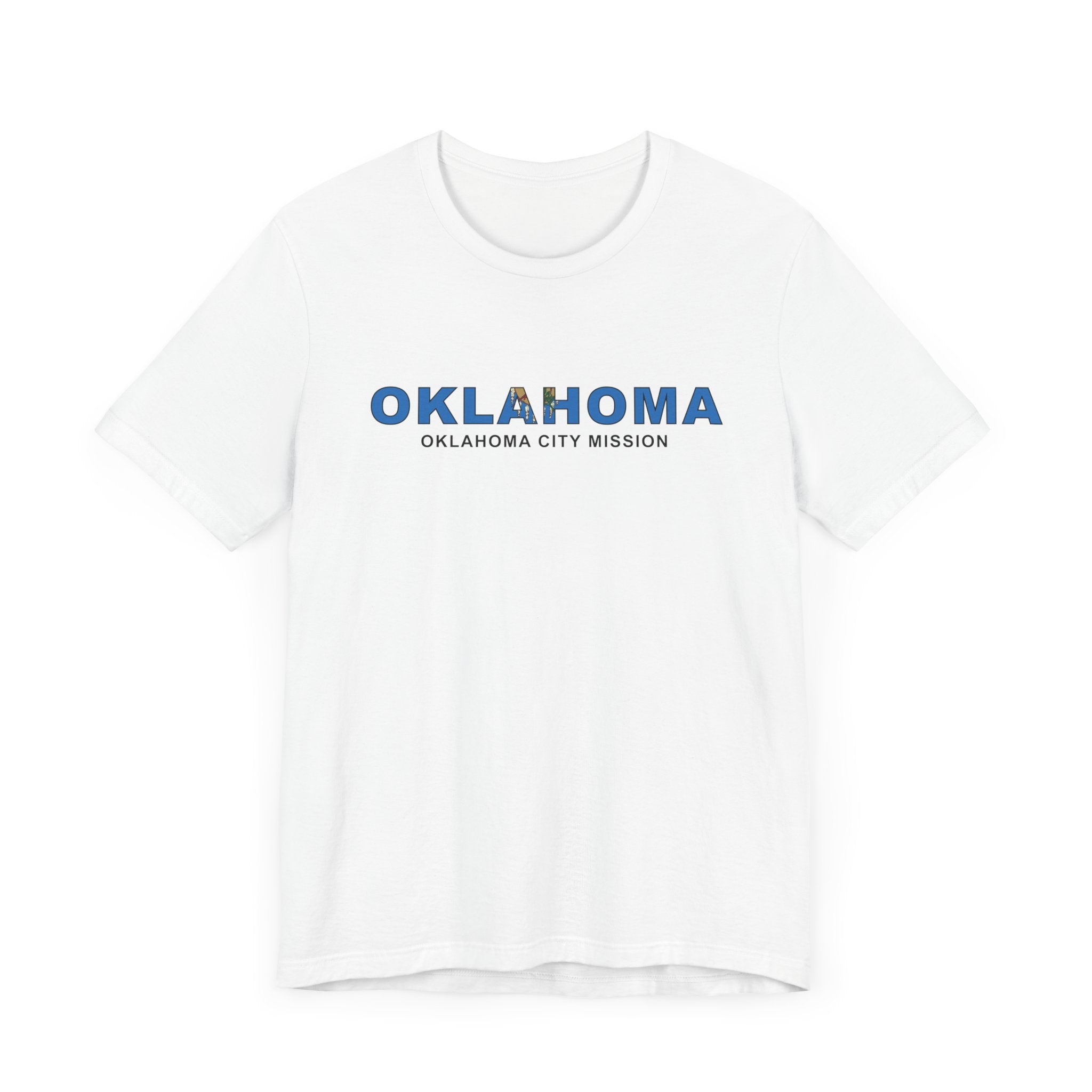 Oklahoma Oklahoma City Mission Flag Title T-shirt - Mission Wishlist - LDS Missionary Gift Store