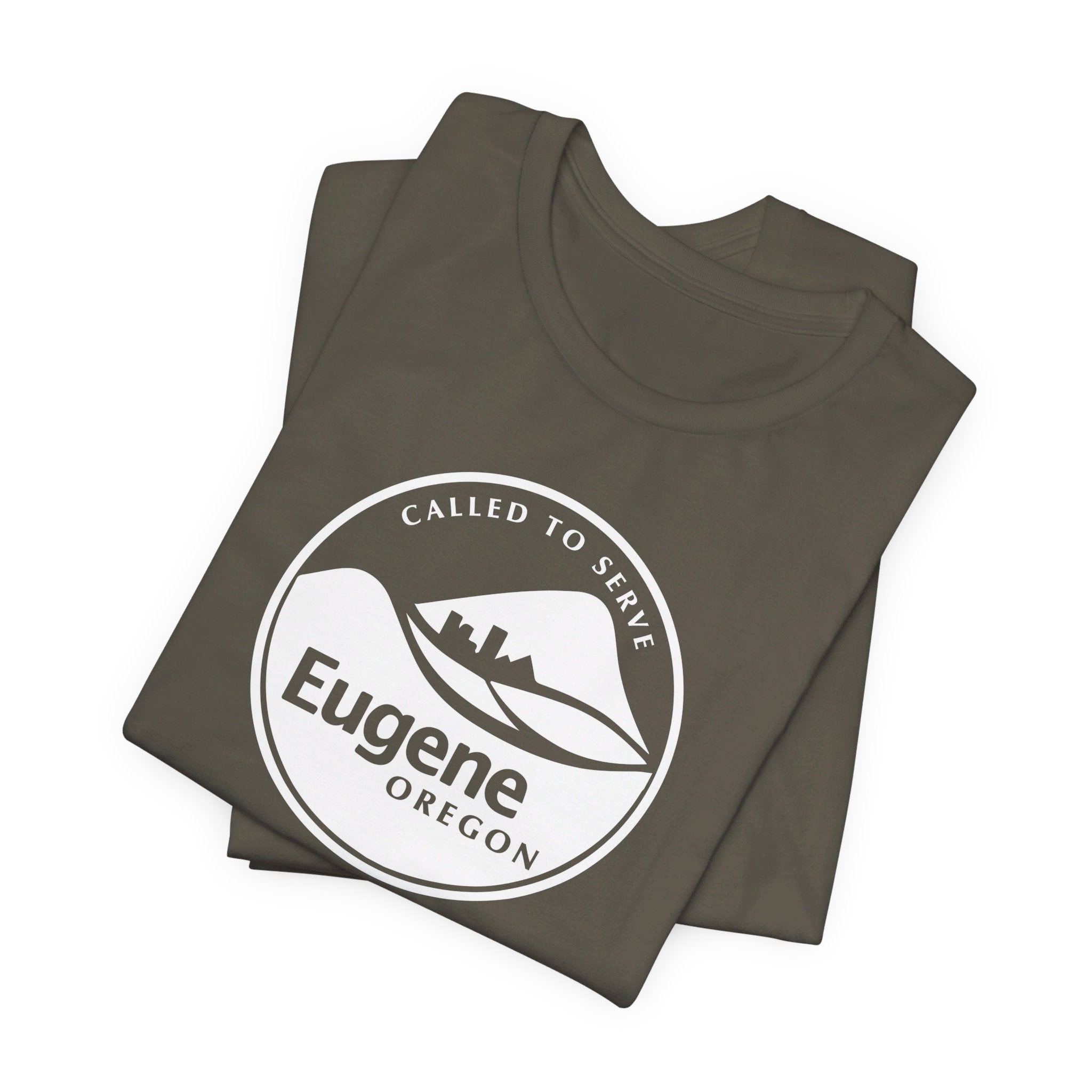 Oregon Eugene Mission Circular Monochrome Logo T-Shirt - Mission Wishlist - LDS Missionary Gift Store