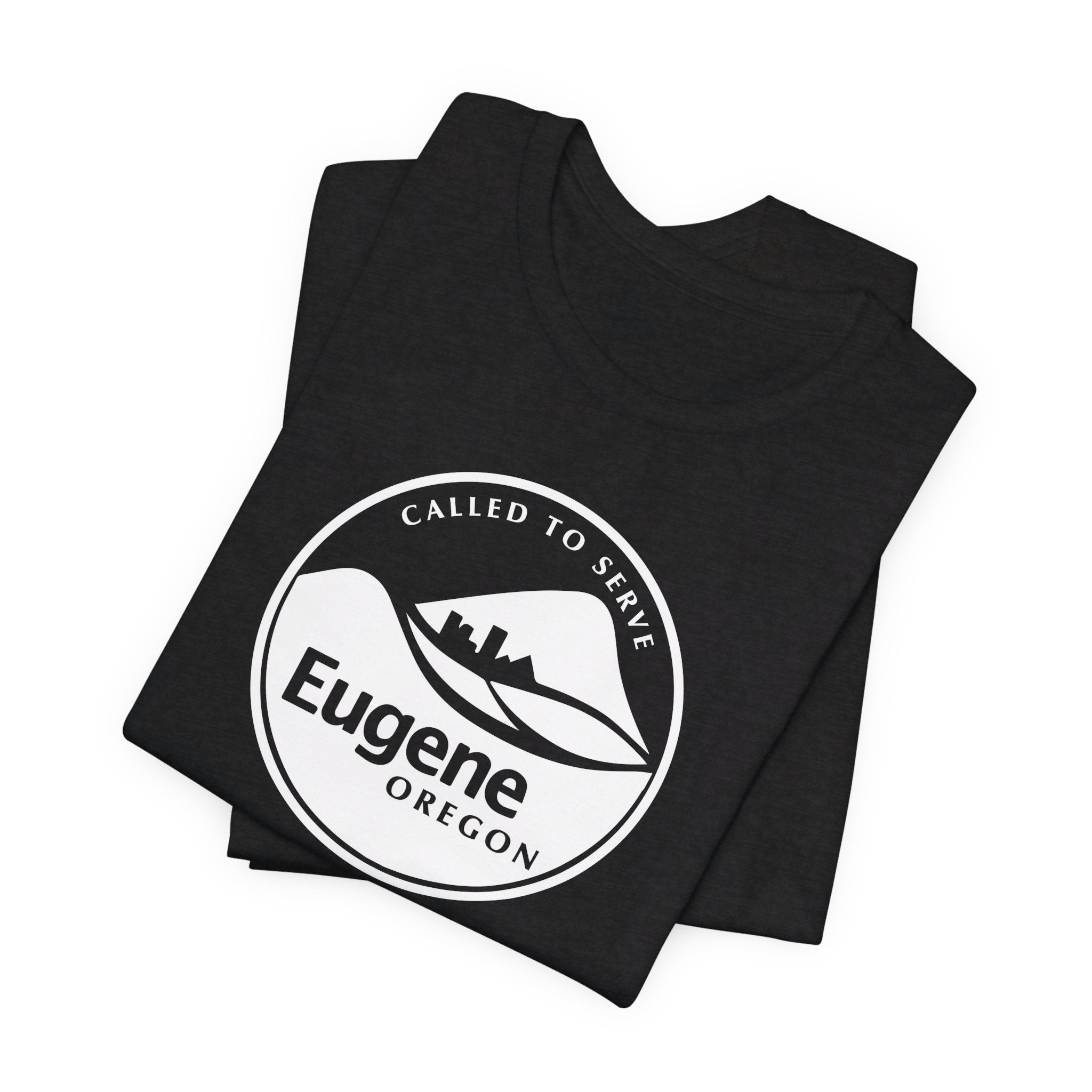 Oregon Eugene Mission Circular Monochrome Logo T-Shirt - Mission Wishlist - LDS Missionary Gift Store