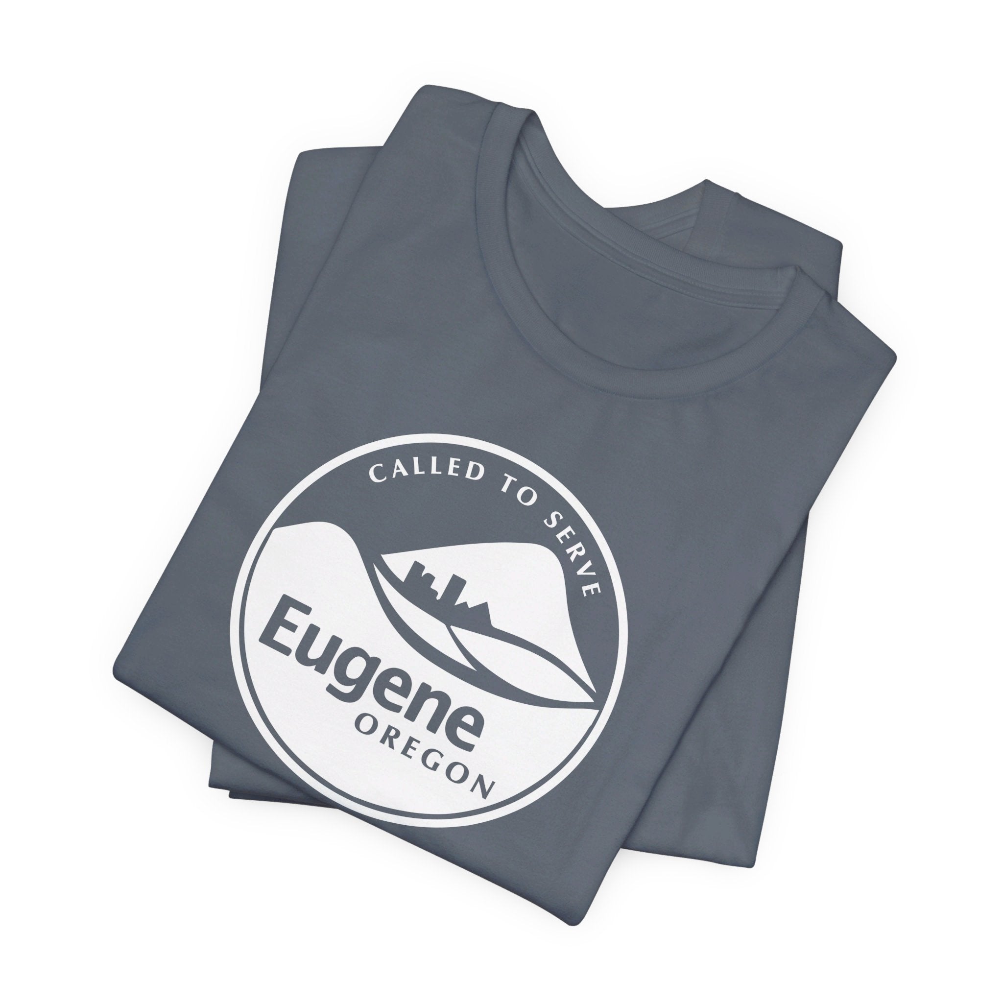 Oregon Eugene Mission Circular Monochrome Logo T-Shirt - Mission Wishlist - LDS Missionary Gift Store