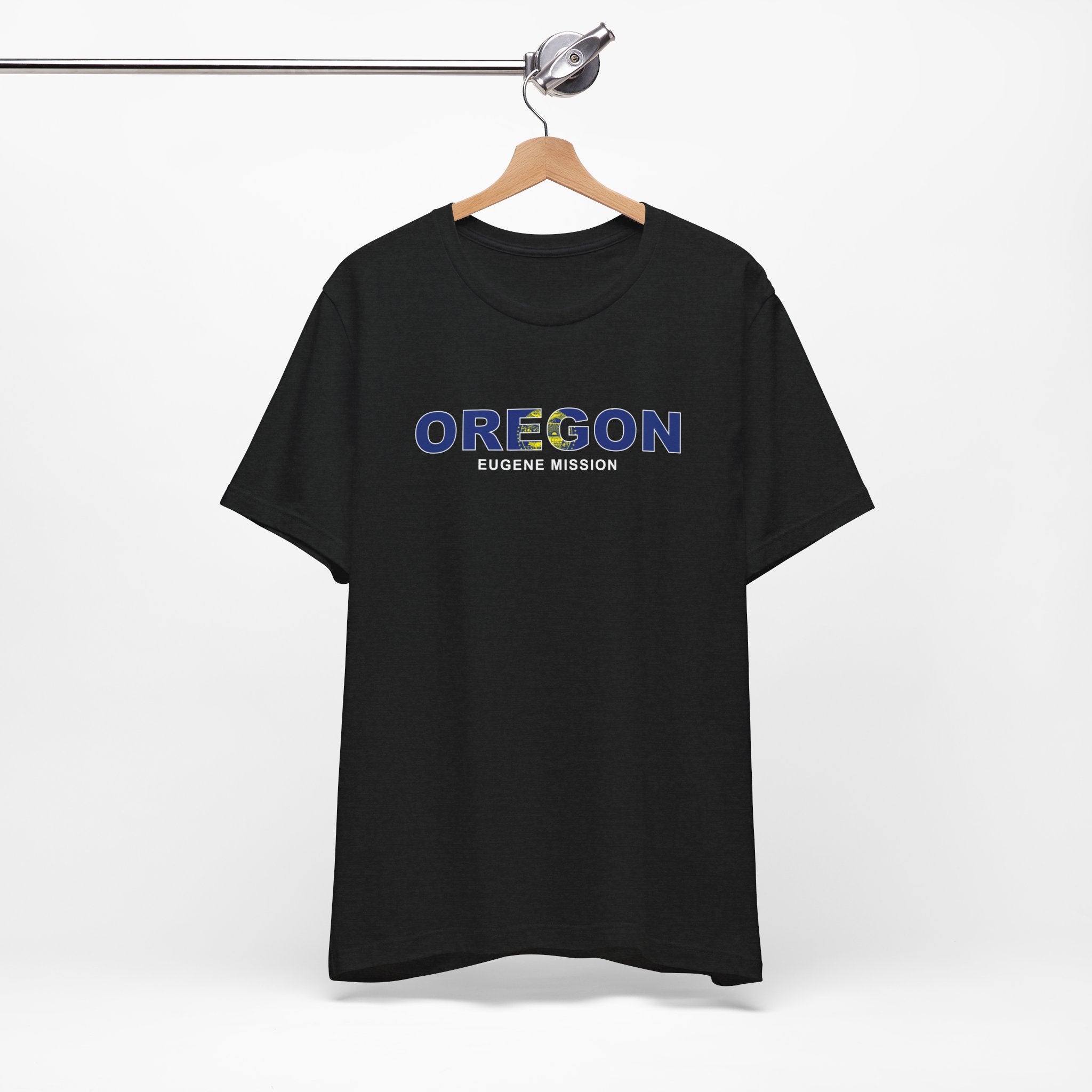 Oregon Eugene Mission Flag Title T-shirt - Mission Wishlist - LDS Missionary Gift Store
