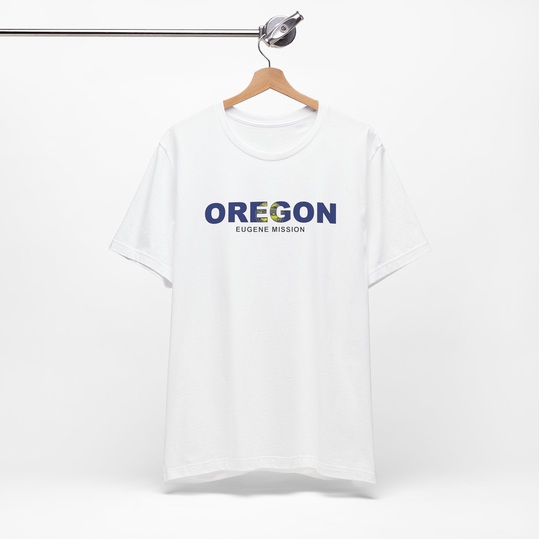 Oregon Eugene Mission Flag Title T-shirt - Mission Wishlist - LDS Missionary Gift Store