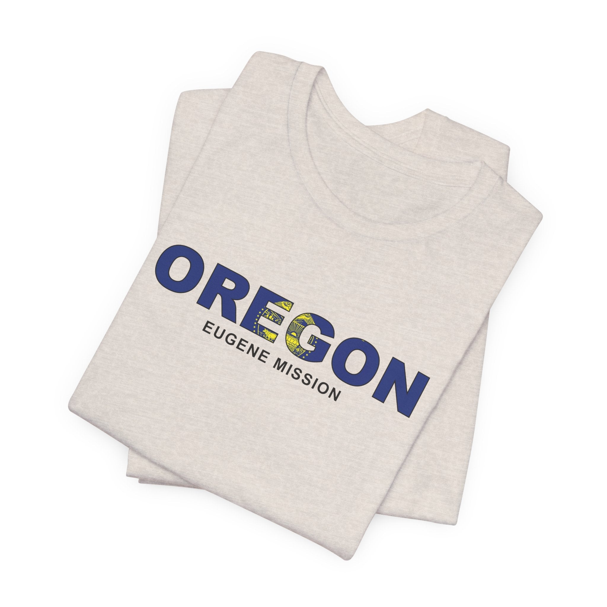 Oregon Eugene Mission Flag Title T-shirt - Mission Wishlist - LDS Missionary Gift Store
