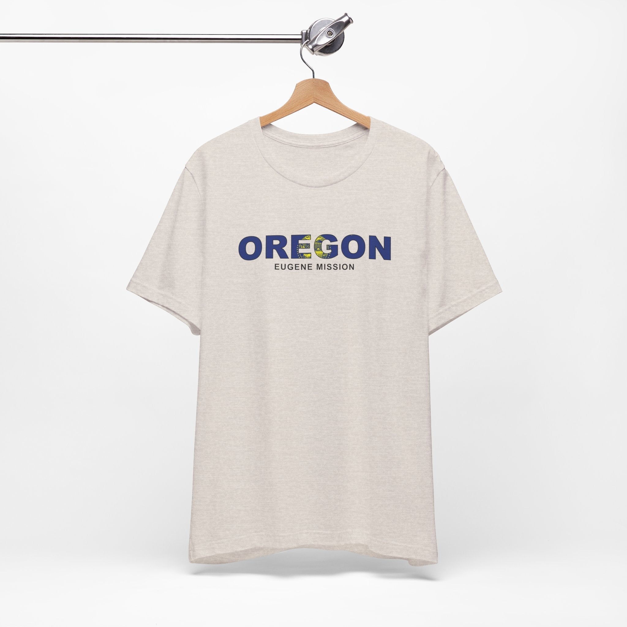 Oregon Eugene Mission Flag Title T-shirt - Mission Wishlist - LDS Missionary Gift Store