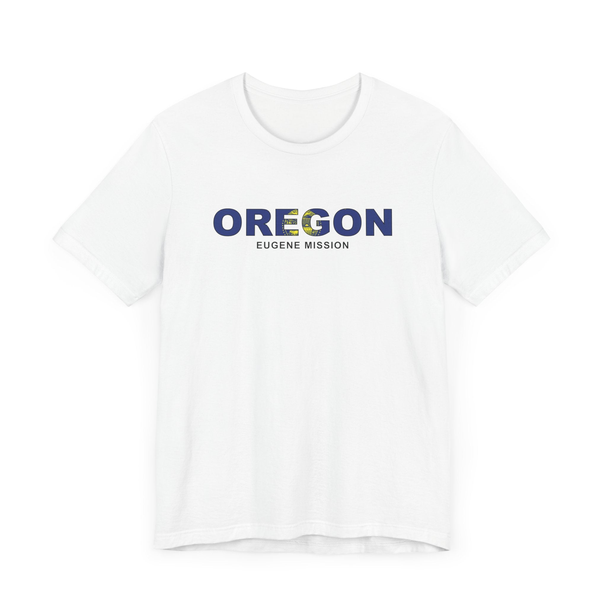 Oregon Eugene Mission Flag Title T-shirt - Mission Wishlist - LDS Missionary Gift Store