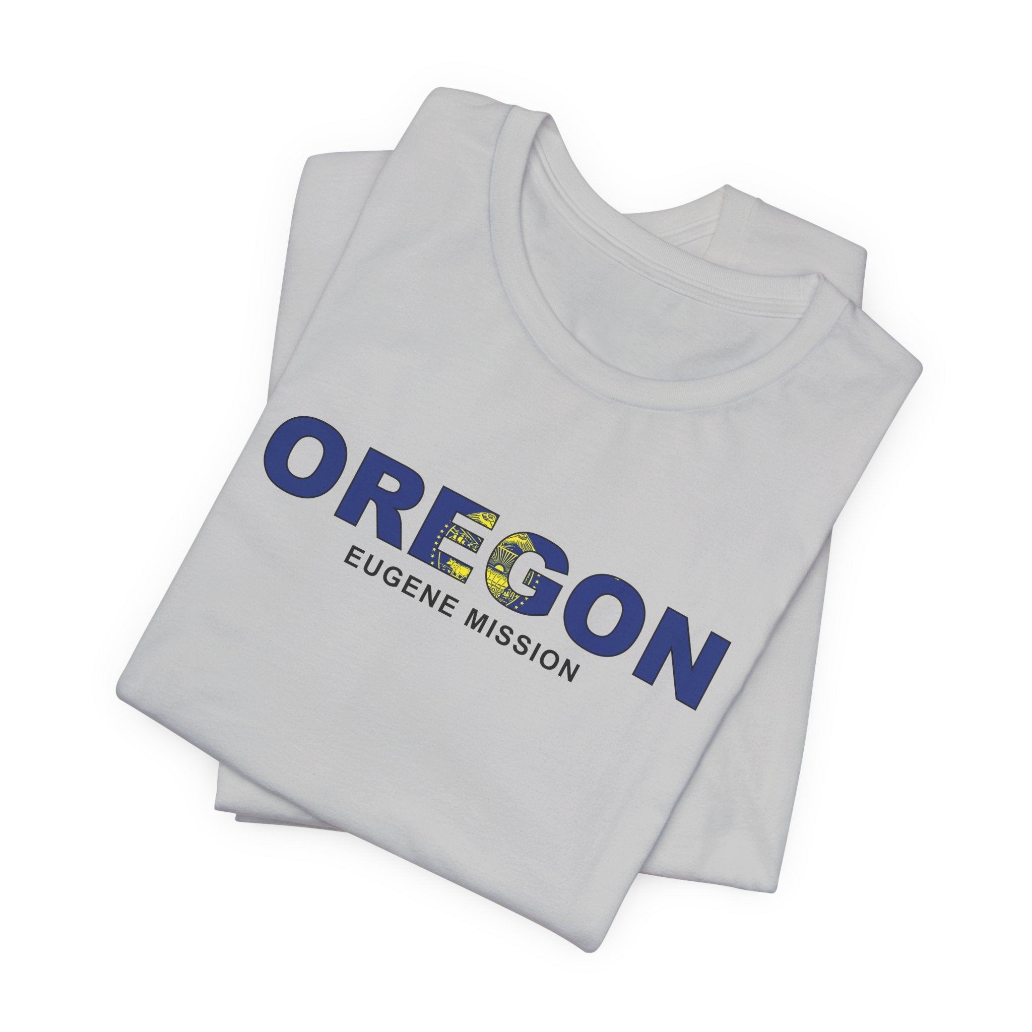 Oregon Eugene Mission Flag Title T-shirt - Mission Wishlist - LDS Missionary Gift Store