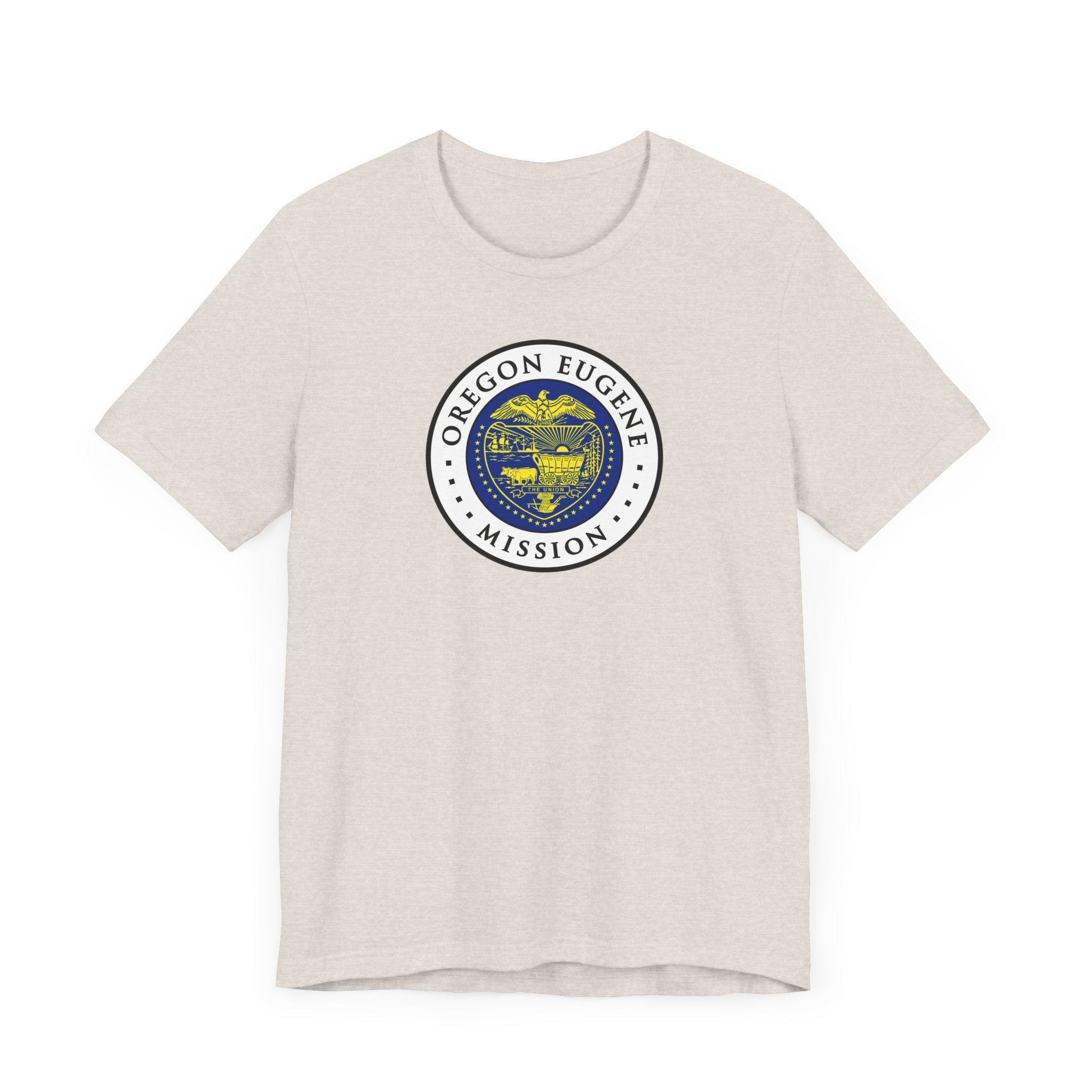 Oregon Eugene Mission State Flag Logo (White Border) T-shirt - Mission Wishlist - LDS Missionary Gift Store