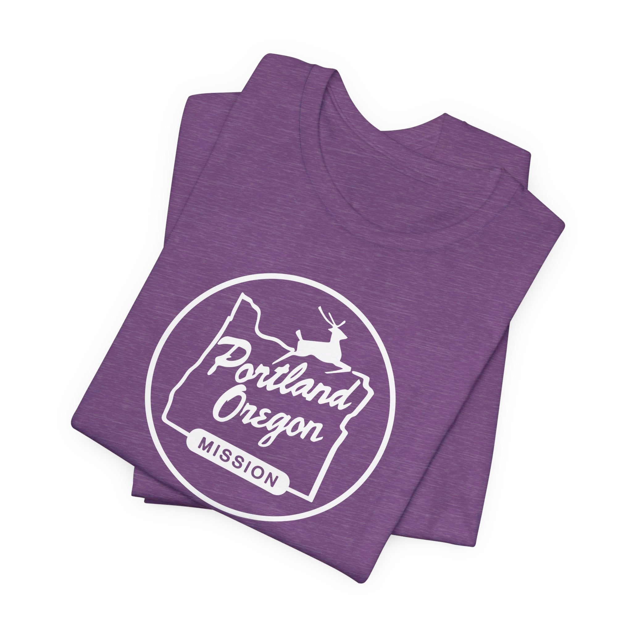 Oregon Portland Mission Circular Monochrome Logo T-Shirt - Latter-Day Saint LDS Missionary Gift - Book of Mormon